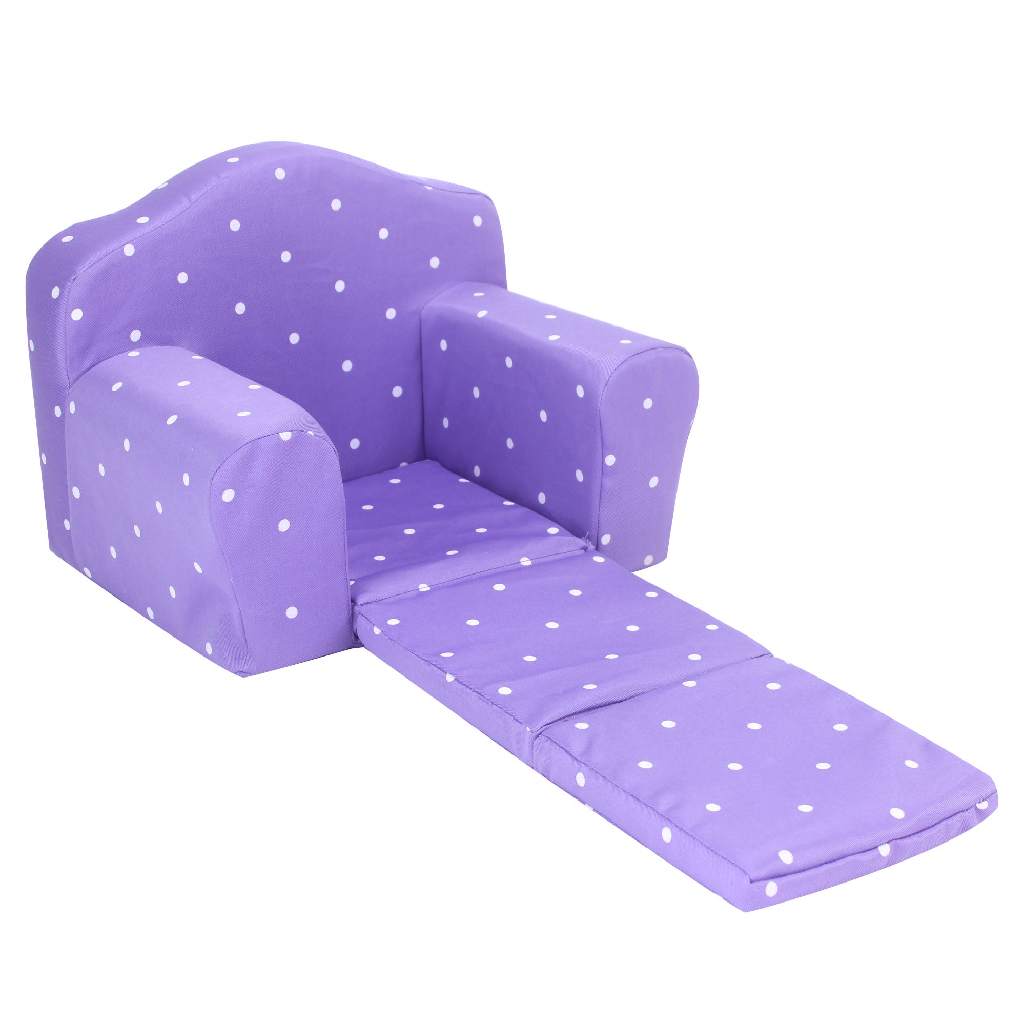 Sophia's - 18" Doll - Polka Dot Pull Out Chair Single Bed - Purple