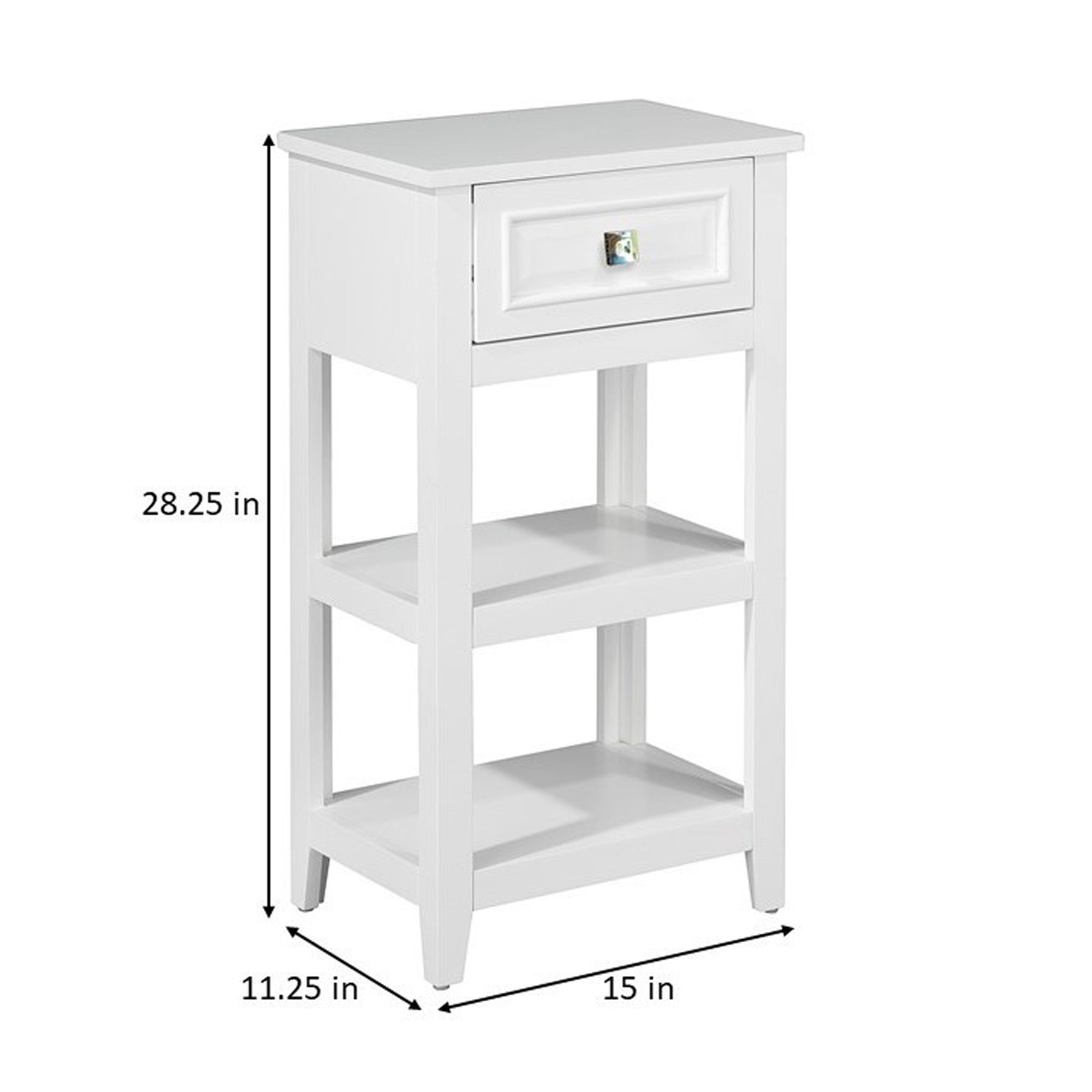 Dawson Floor Cabinet With One Drawer and Shelves