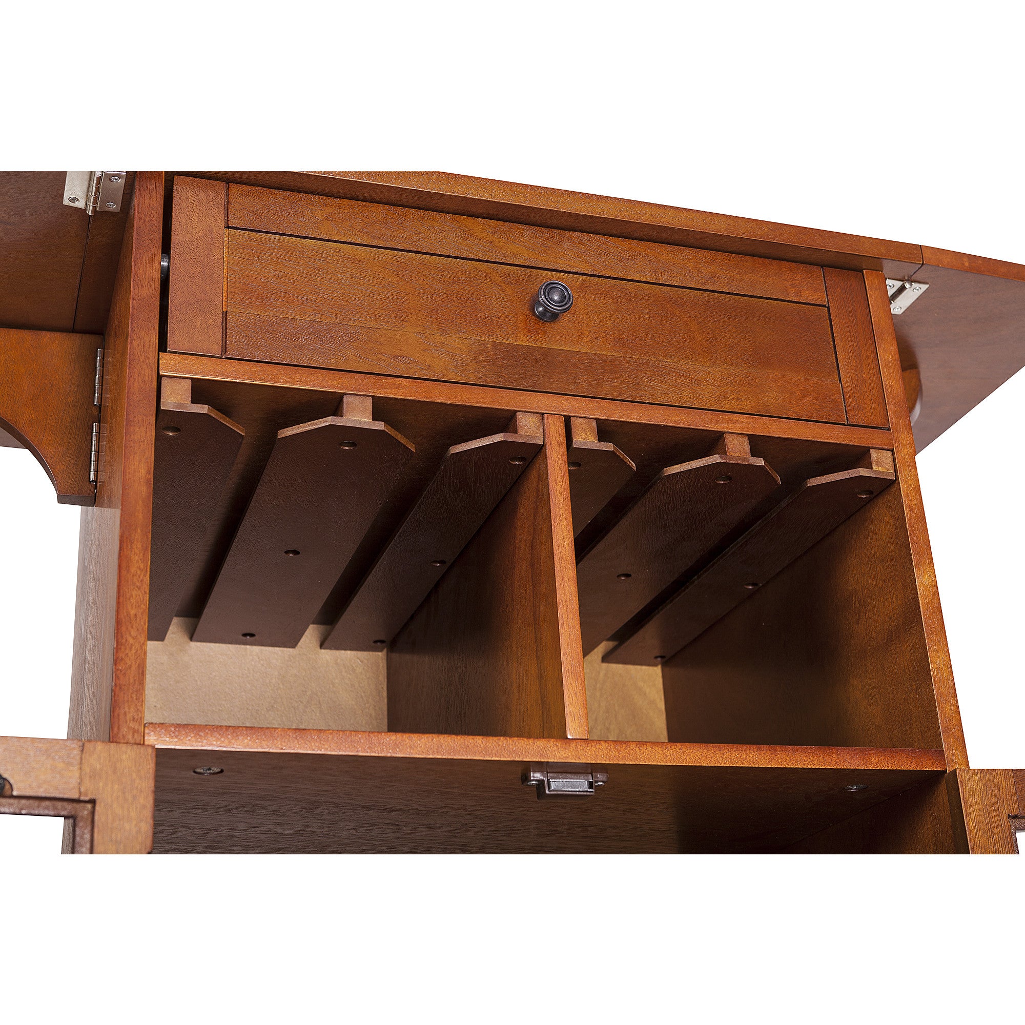 Teamson Home Peoria Wine Cabinet, Brown