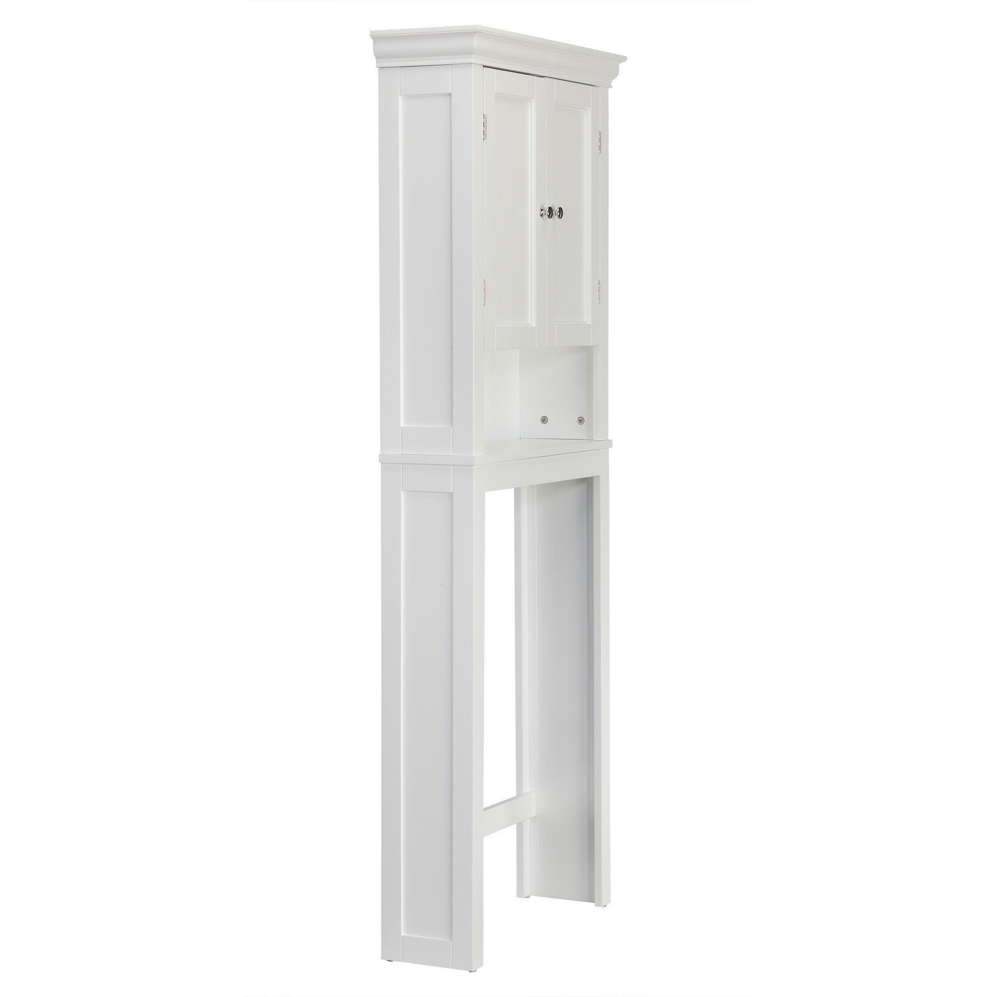Teamson Home Stratford Wooden Space Saver with Shutter Doors, White