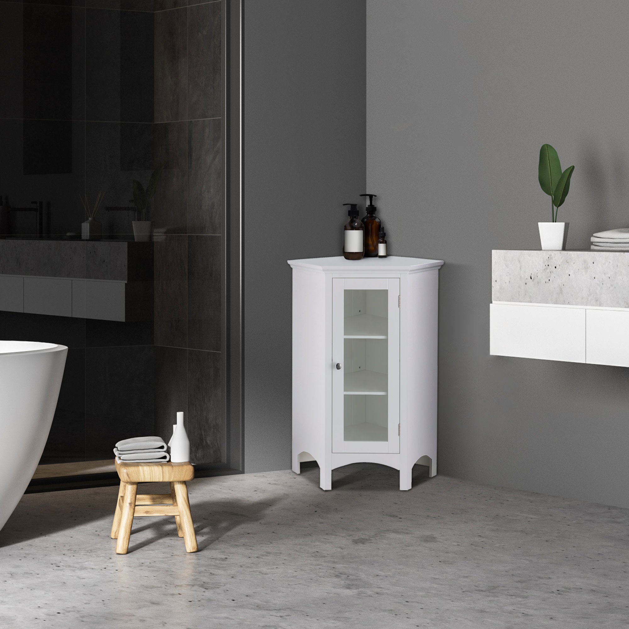Madison Corner Floor Cabinet