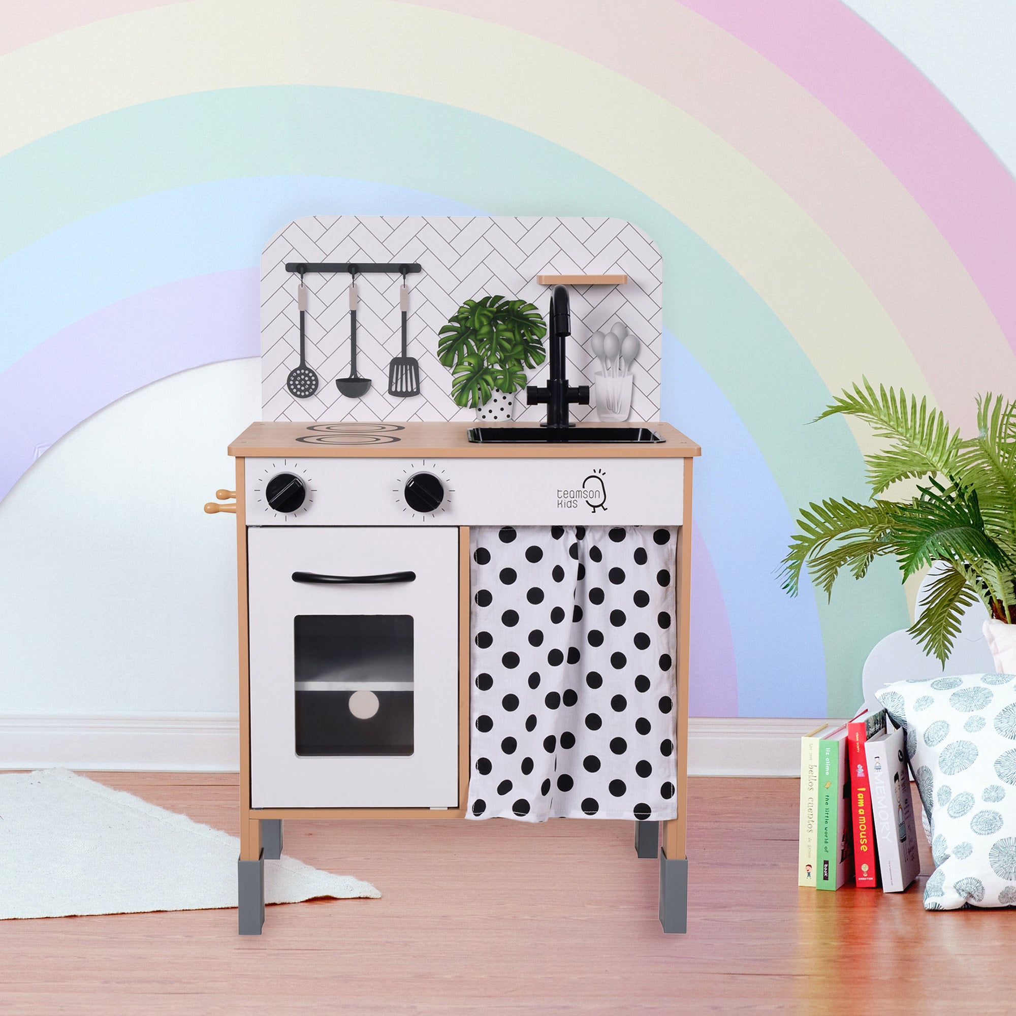Teamson Kids - Little Chef Philly Modern Play Kitchen - White/wood