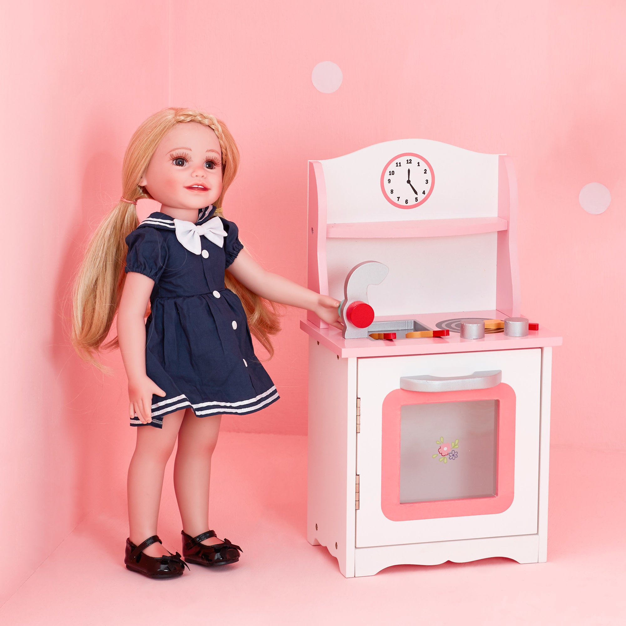 Olivia's Little World Little Princess Sweet Kitchen for 18" Dolls, White