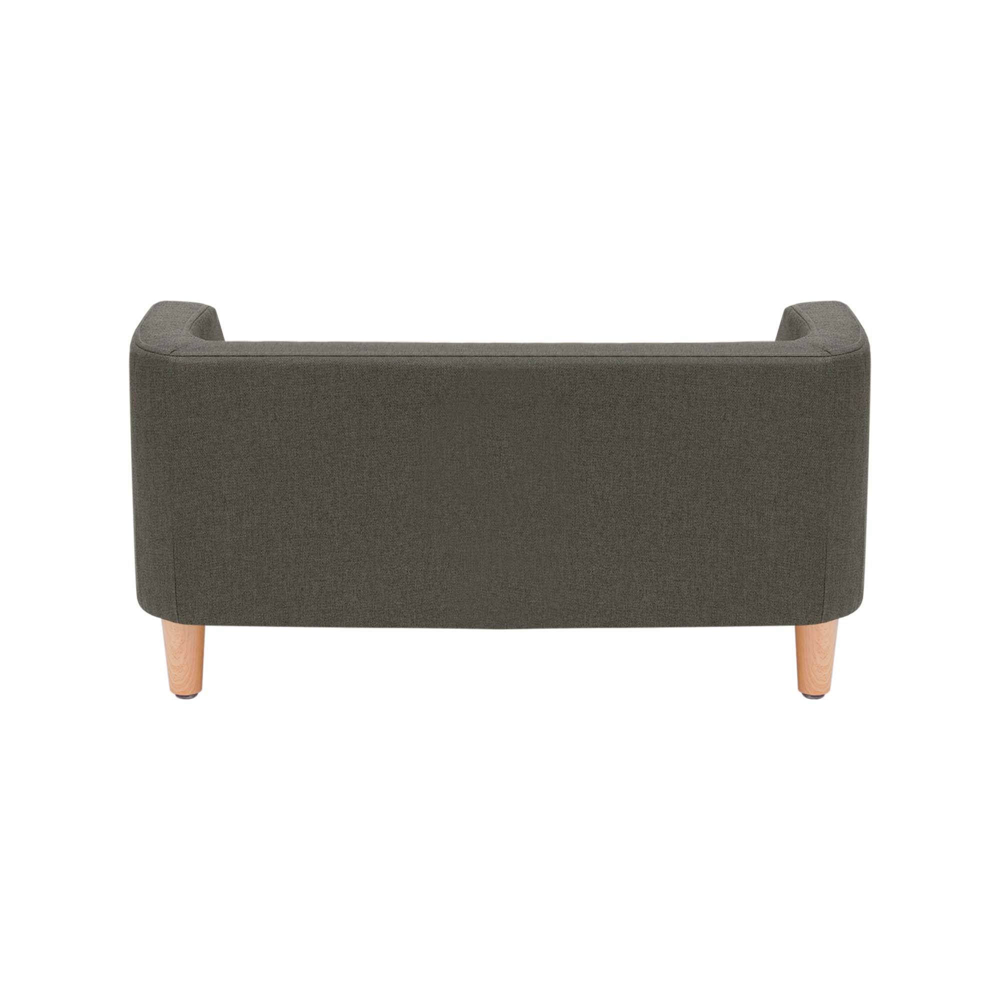Teamson Pets Bennett Linen Sofa Dog Bed for Cats & Small or Medium Dogs, Gray