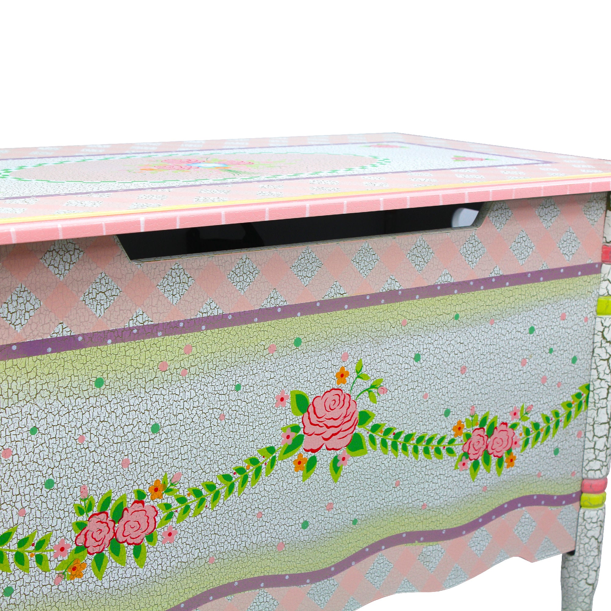 Fantasy Fields - Toy Furniture -Crackled Rose Toy Chest