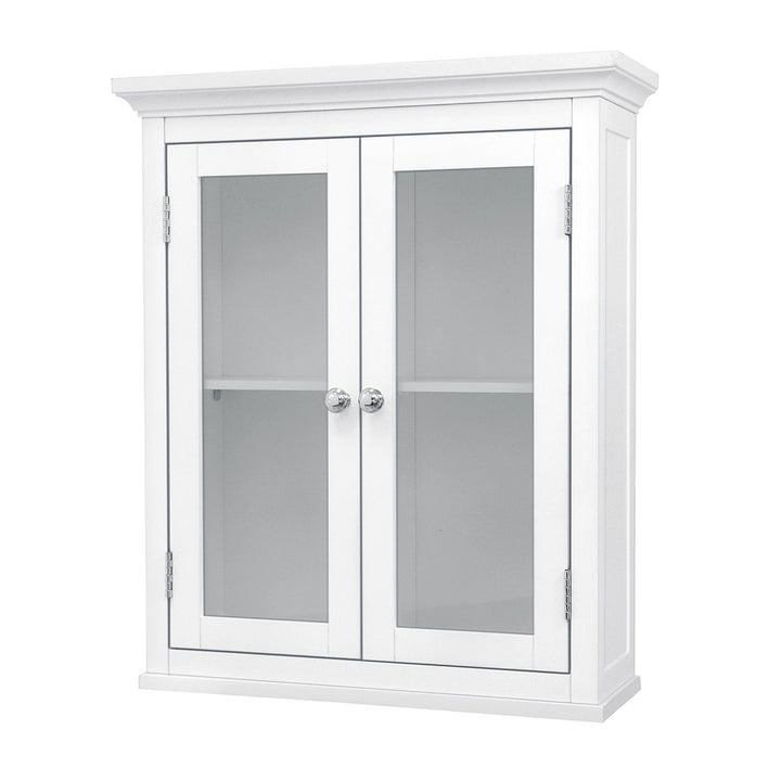 Teamson Home White Madison Removable Wall Cabinet with 2 Doors