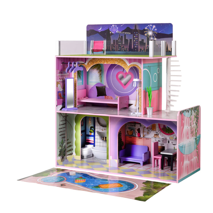 Olivia's Little World - Dreamland Sunset Doll House - Multicolor