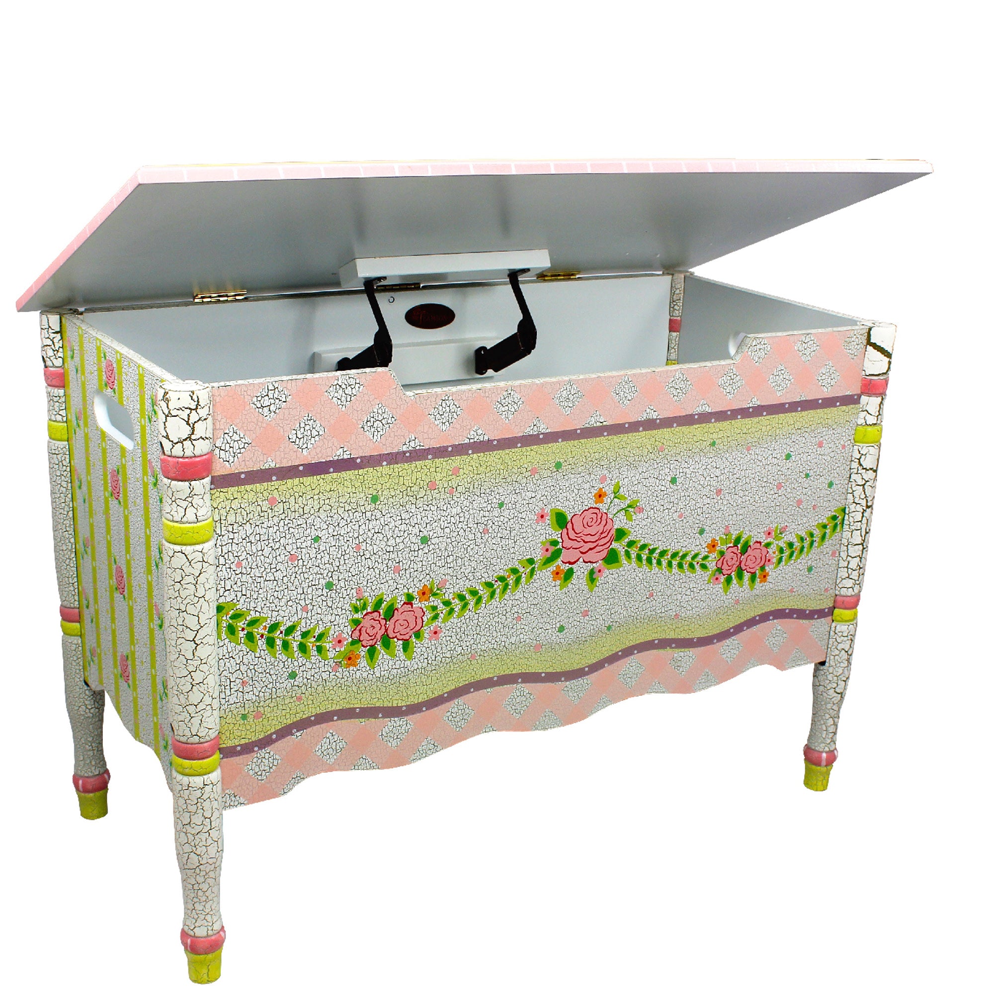 Fantasy Fields - Toy Furniture -Crackled Rose Toy Chest