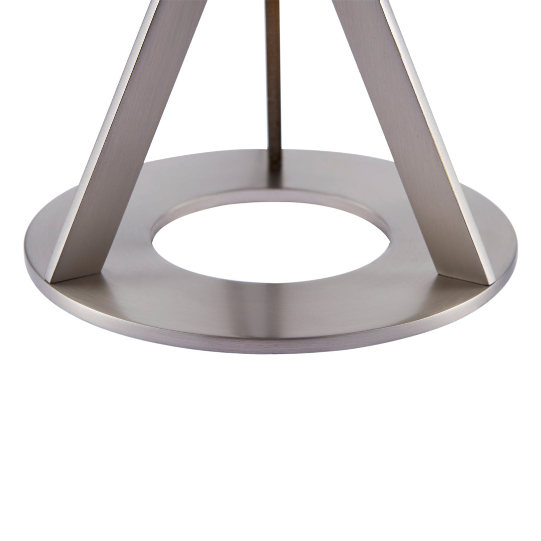 A [Teamson Home Aria 15" Modern Table Lamp with a stable metal base.