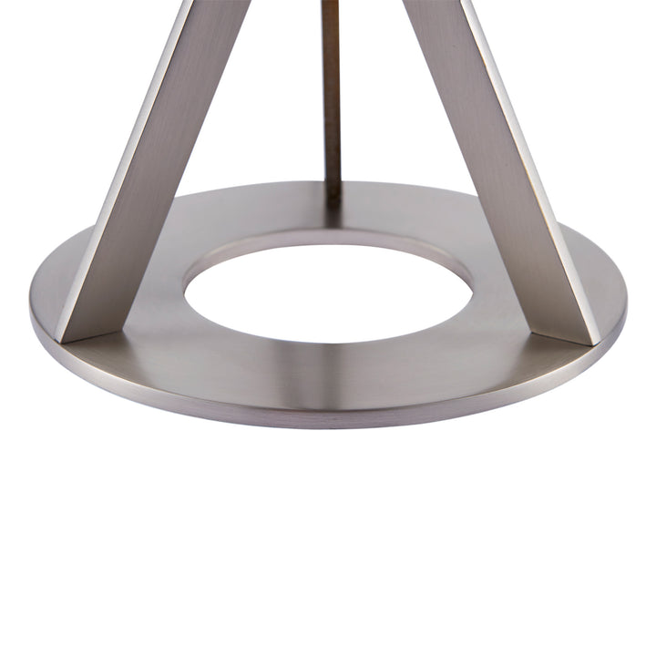 A [Teamson Home Aria 15" Modern Table Lamp with a stable metal base.