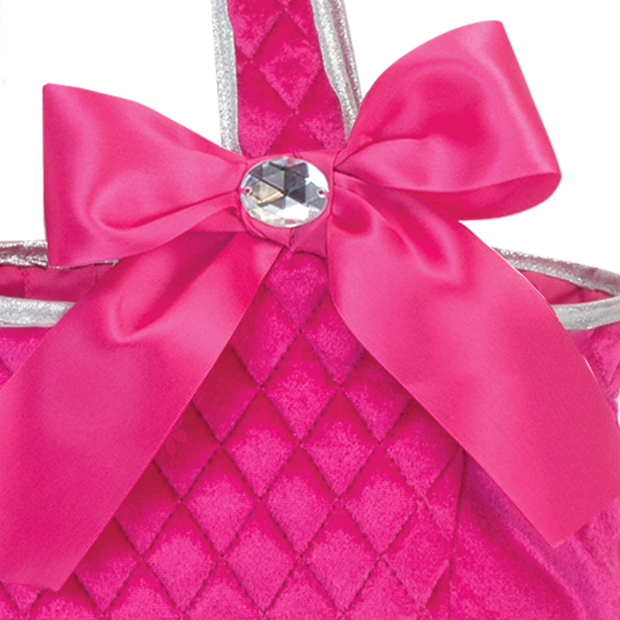 Sophia's Quilted Tote Bag Doll Carrier with Pockets, Hot Pink