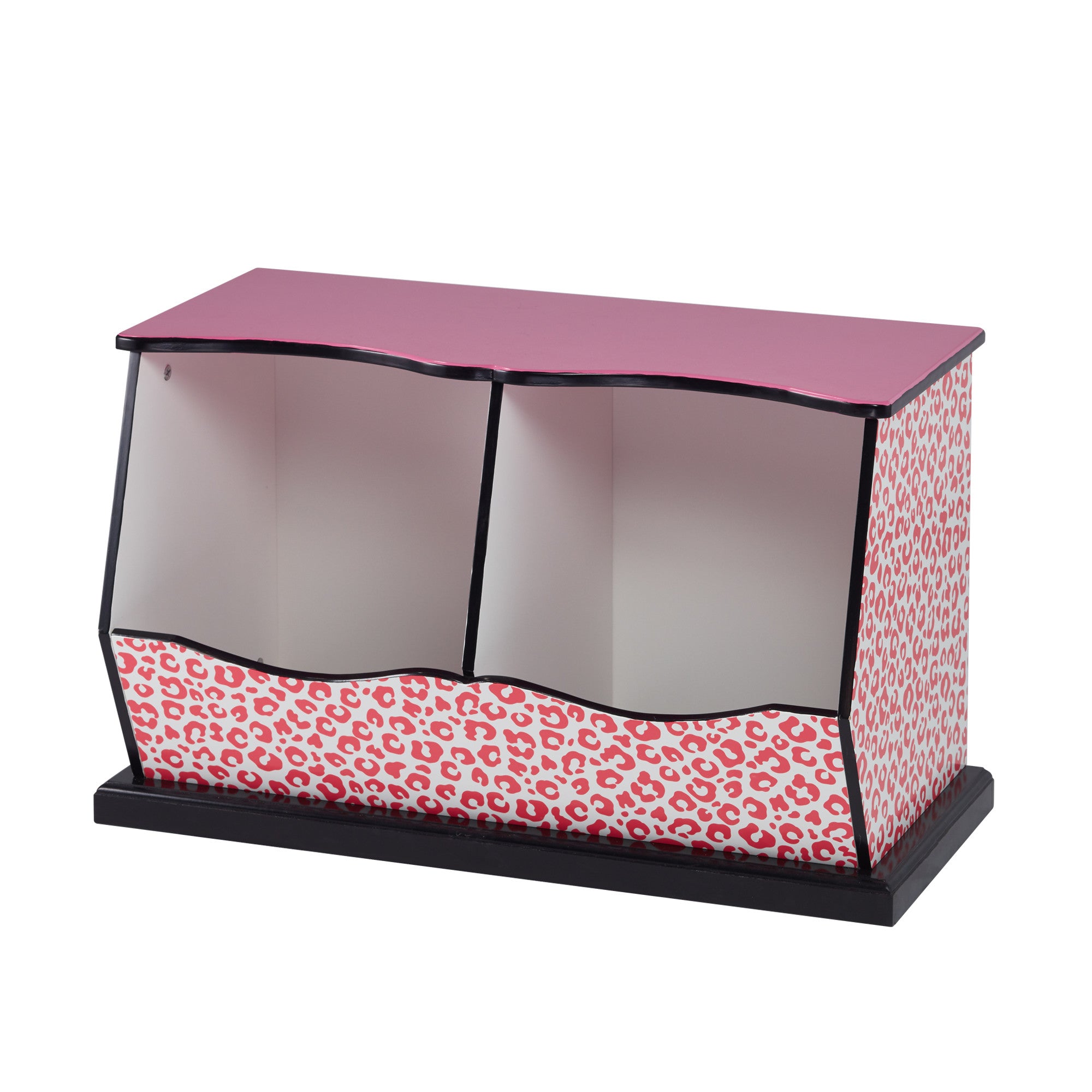 Fantasy Fields Fashion Leopard Prints Miranda Toy Cubby Storage, Pink/Black