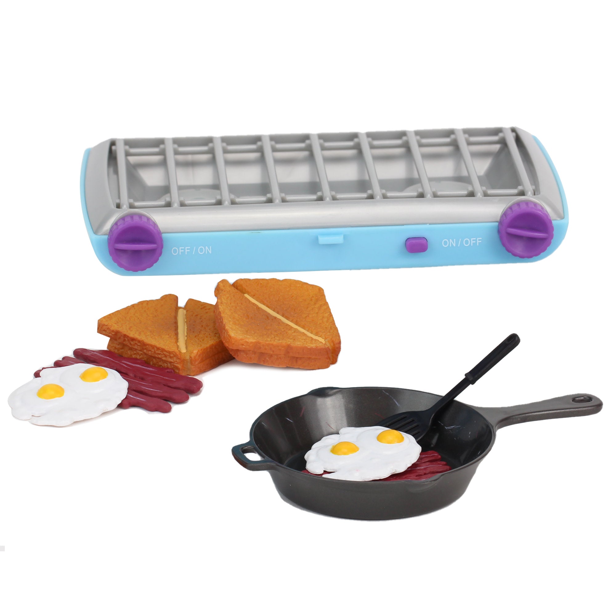Sophia's - 18" Doll - Camp Stove & Breakfast Food Set - Light Blue