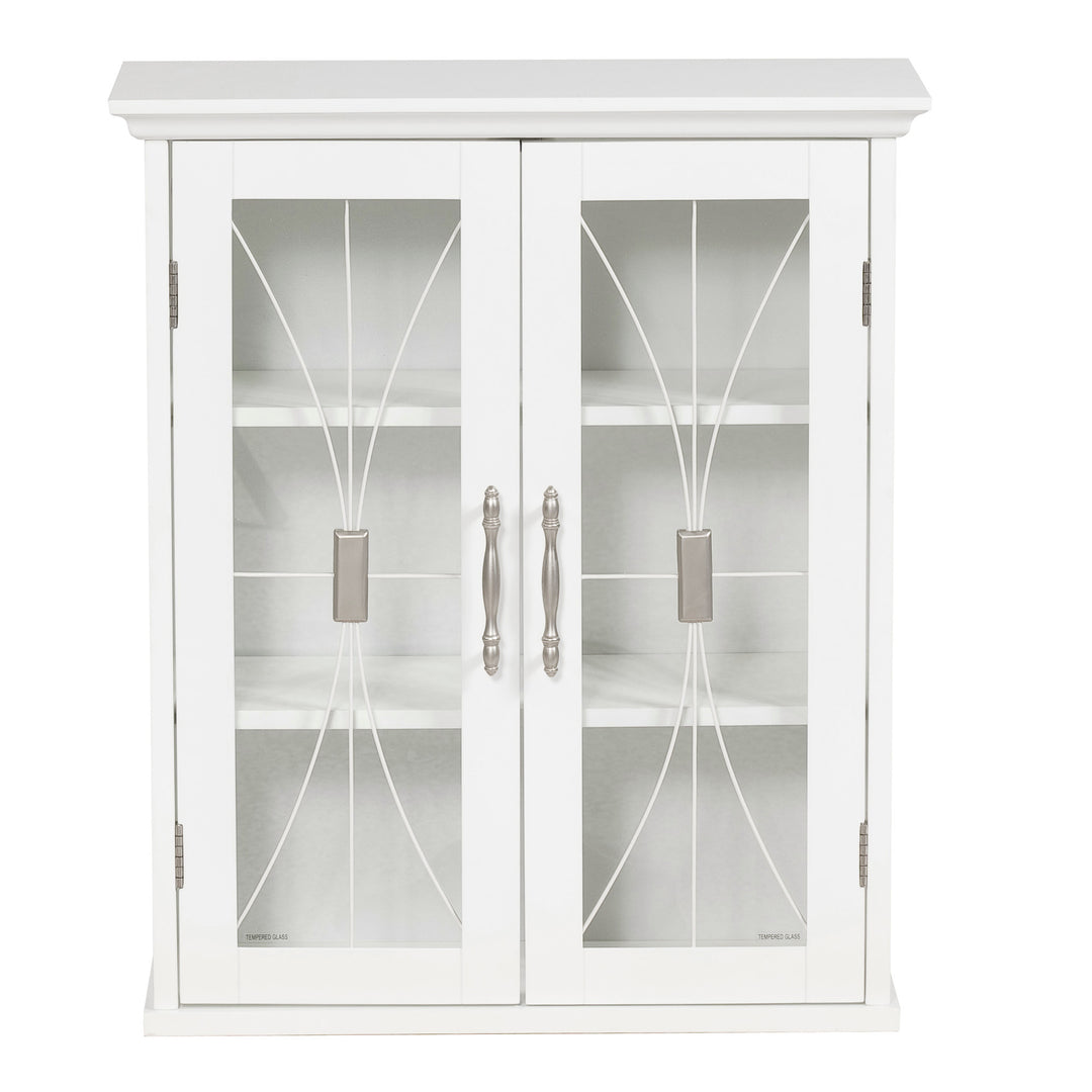 Teamson Home White Delaney Removable Wall Cabinet, White