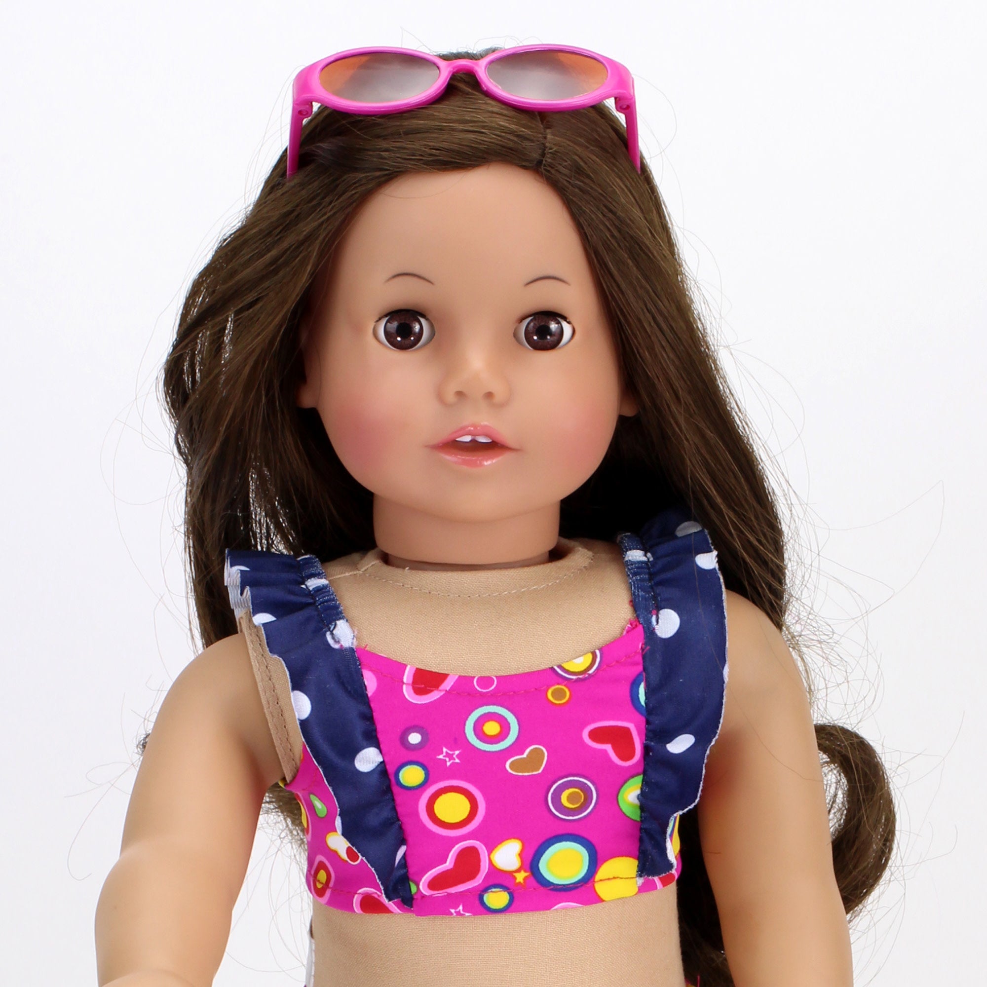 Sophia's - 18" Doll - Swimsuit & Sunglasses - Hot Pink