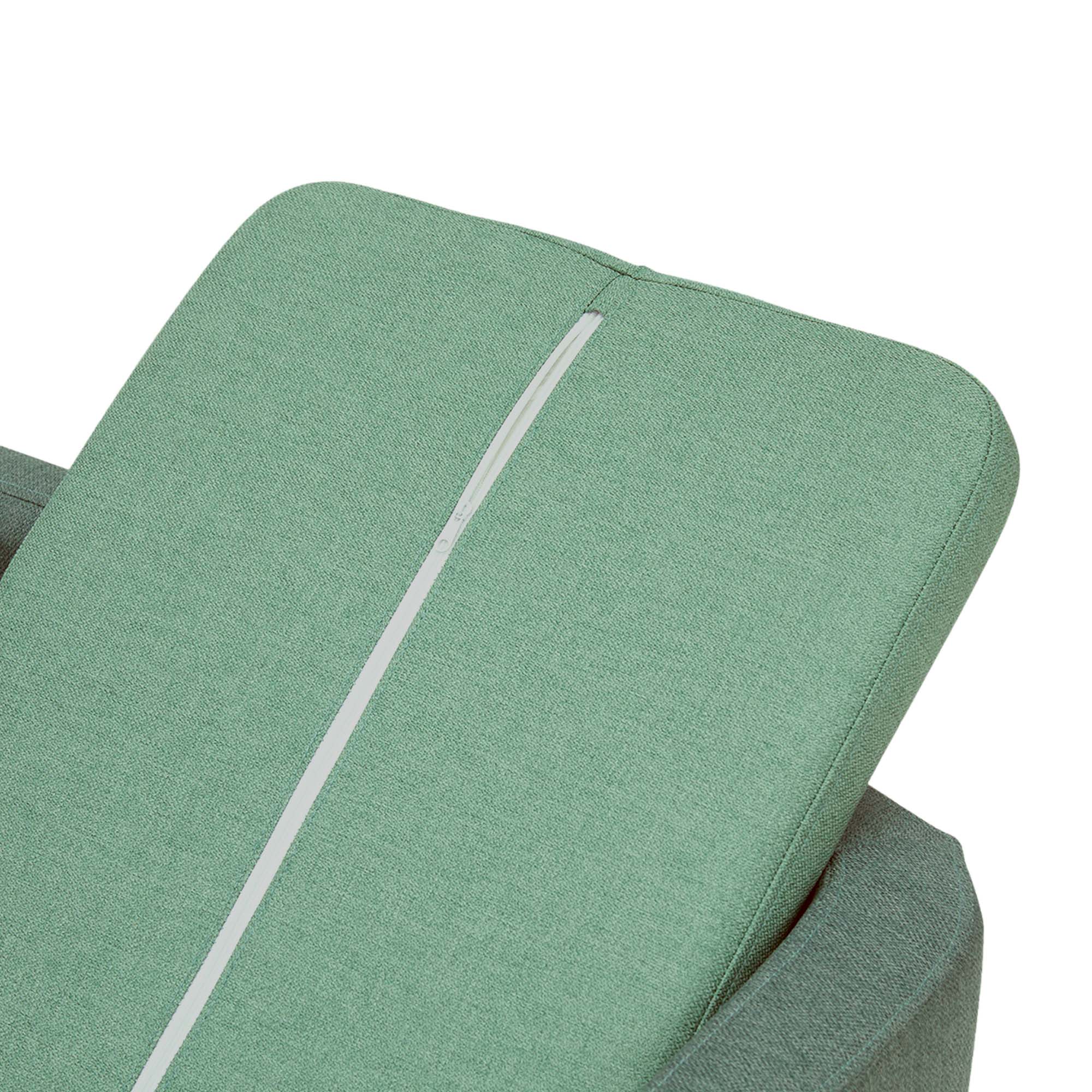 Teamson Pets Bennett Linen Sofa Dog Bed for Cats & Small or Medium Dogs, Sea Green