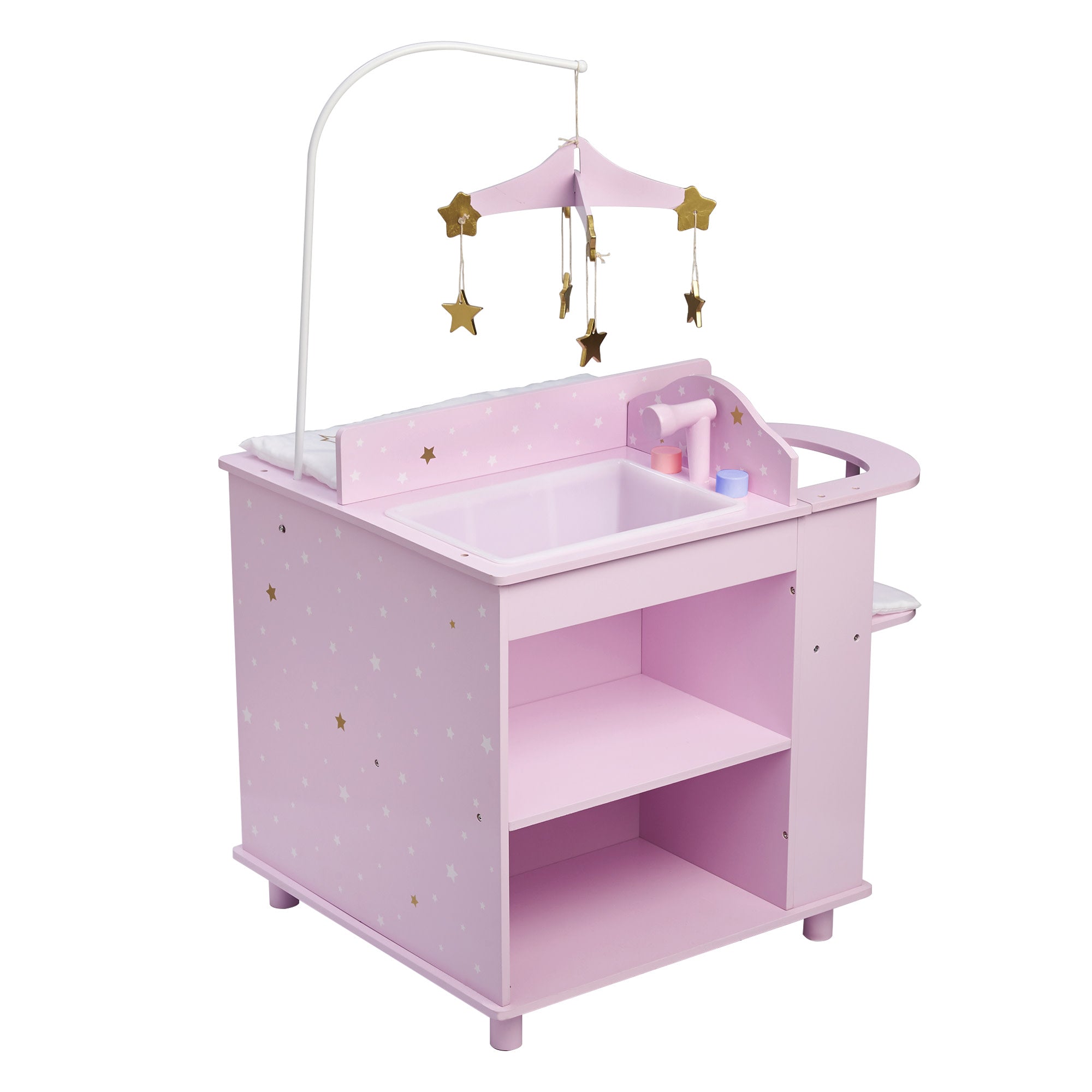 Olivia's Little World - Baby Doll Changing Station with Storage, Twinkle Stars Princess