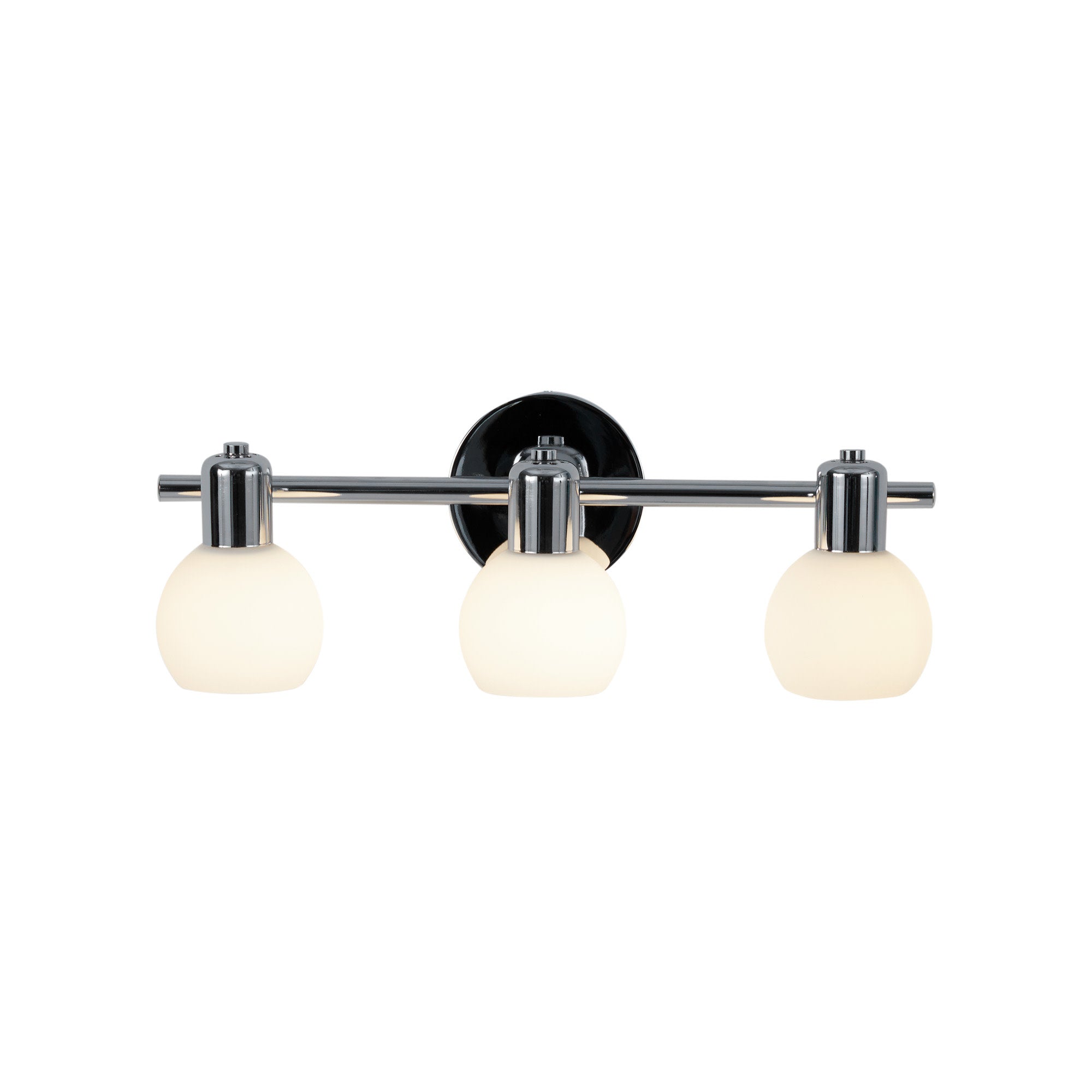 Teamson Home - 3 Light Vanity Light Frosted Glass Globe Shade