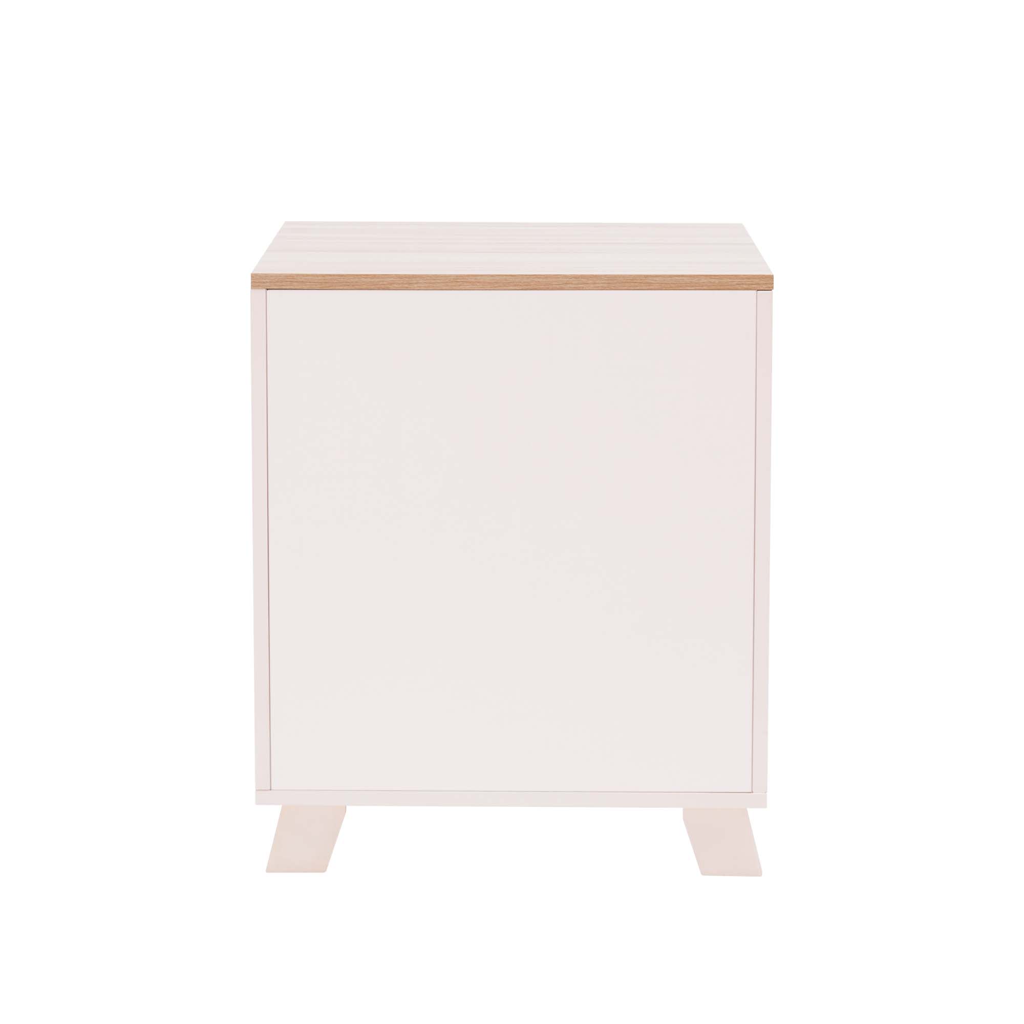 Teamson Pets Elyse Elevated Vented Wooden Cat Litter Box Enclosure Side Table, Tan