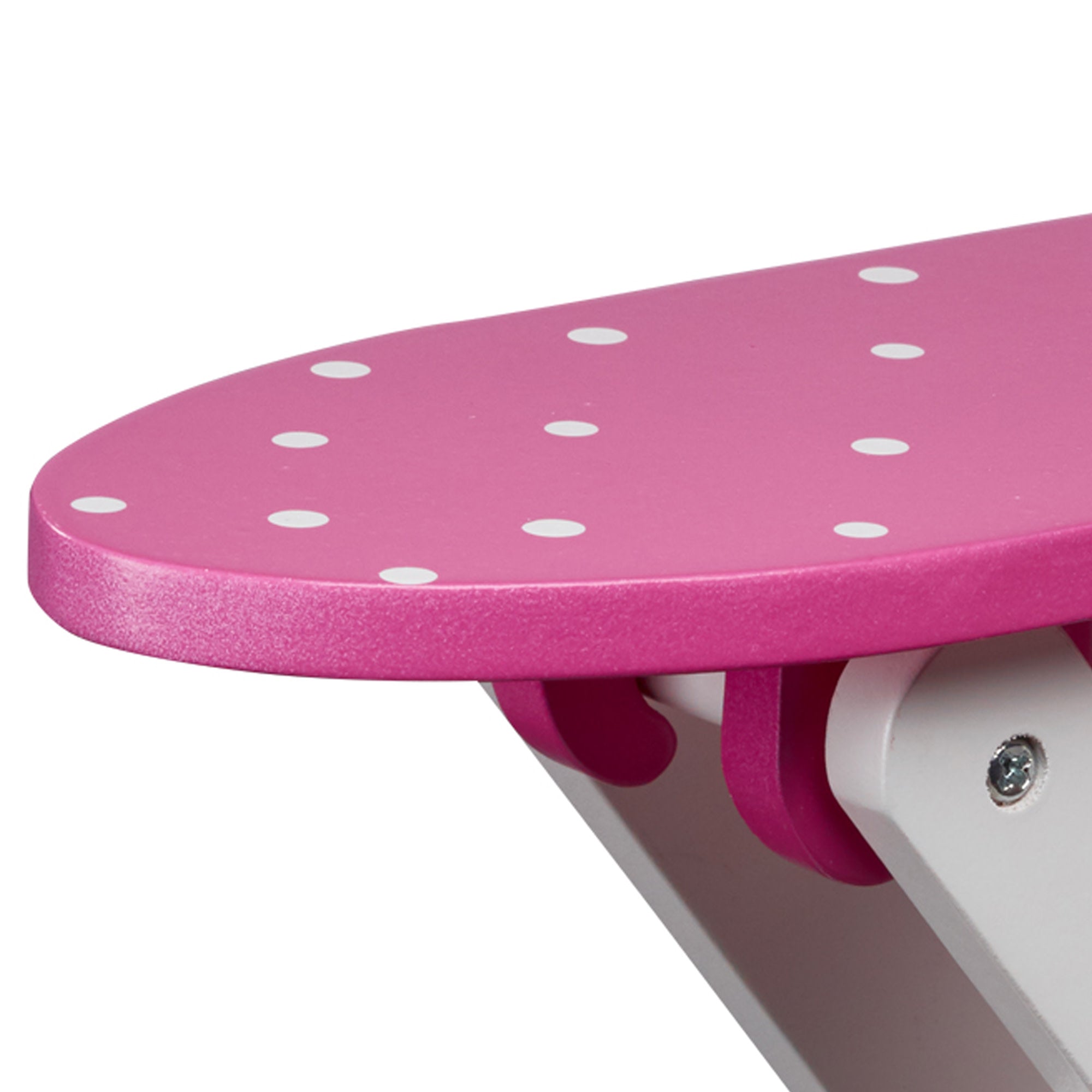 Olivia's Little World Little Princess Wooden Doll Ironing Board and Iron, Pink/White