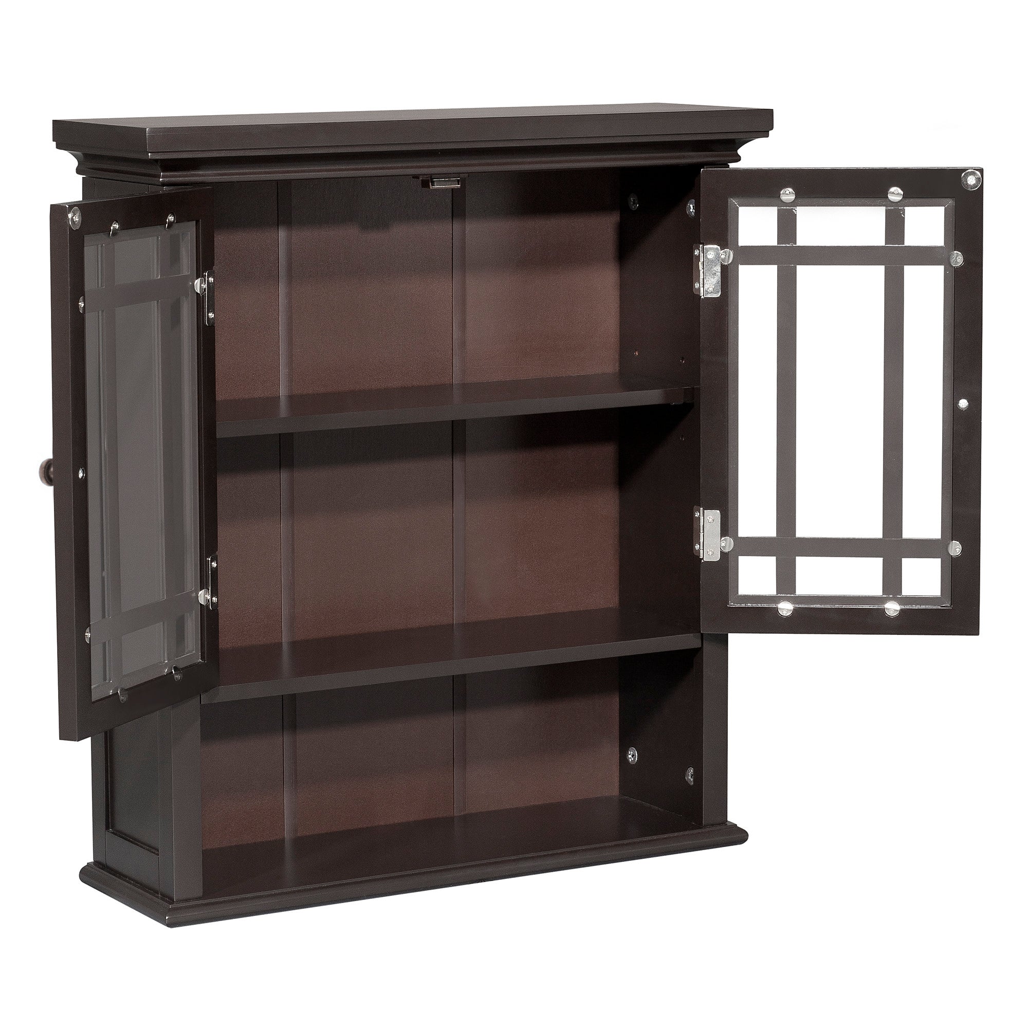 Elegant Home Fashions Neal Removable Wall Cabinet with 2 Doors and 1 Shelf