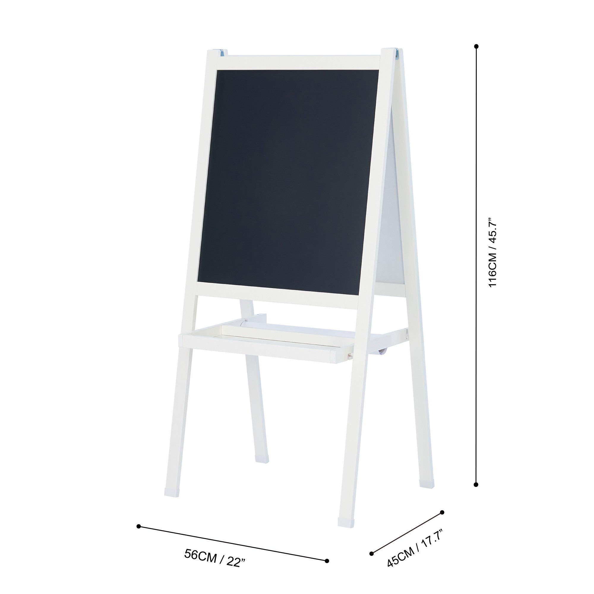 Teamson Kids - Little Artist Vangogh Kids Easels with paper roll- White