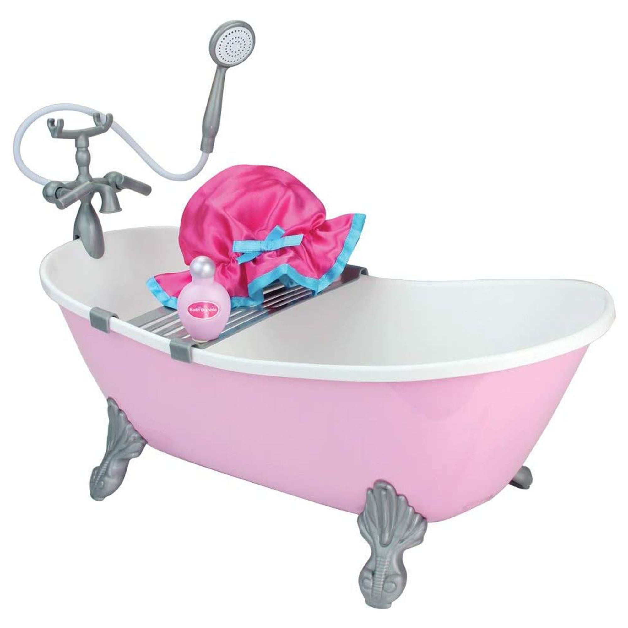 Sophia’s Pink Bathtub and Shower Accessories Set for 18" Dolls