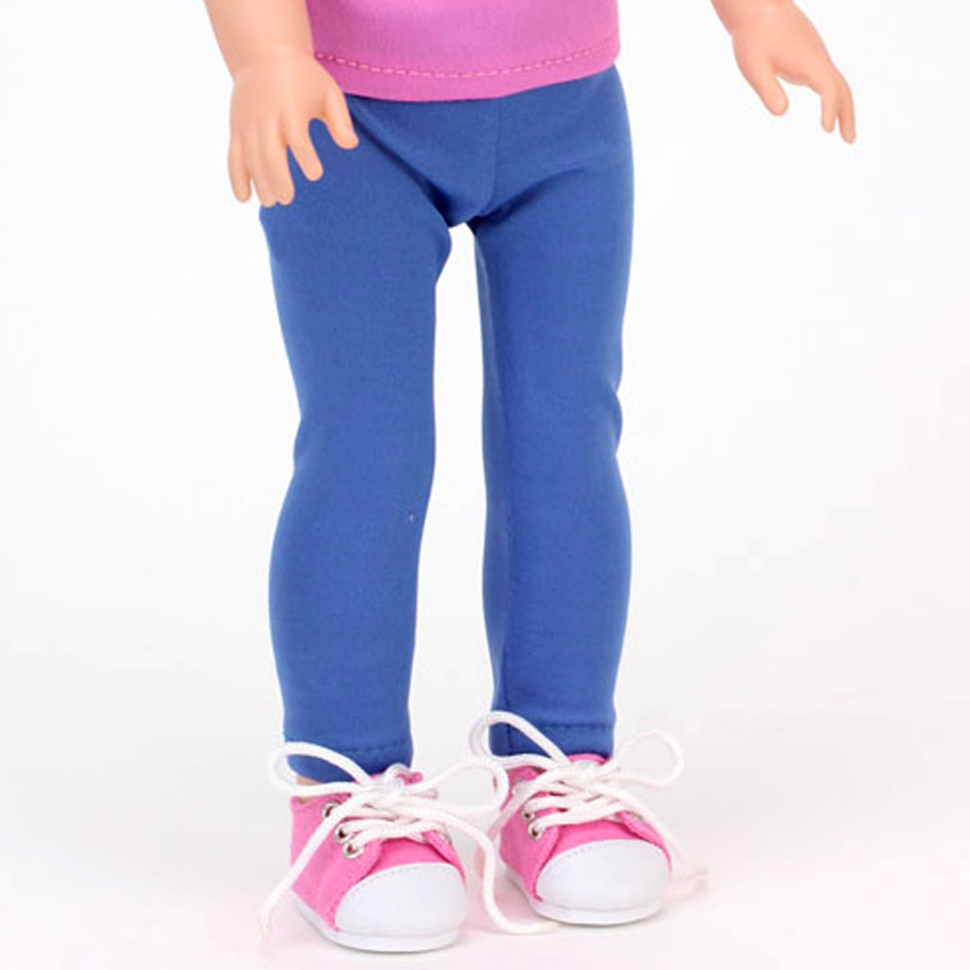 Sophia's Dressy Black Flats and Pink Sneakers for 14.5" Dolls