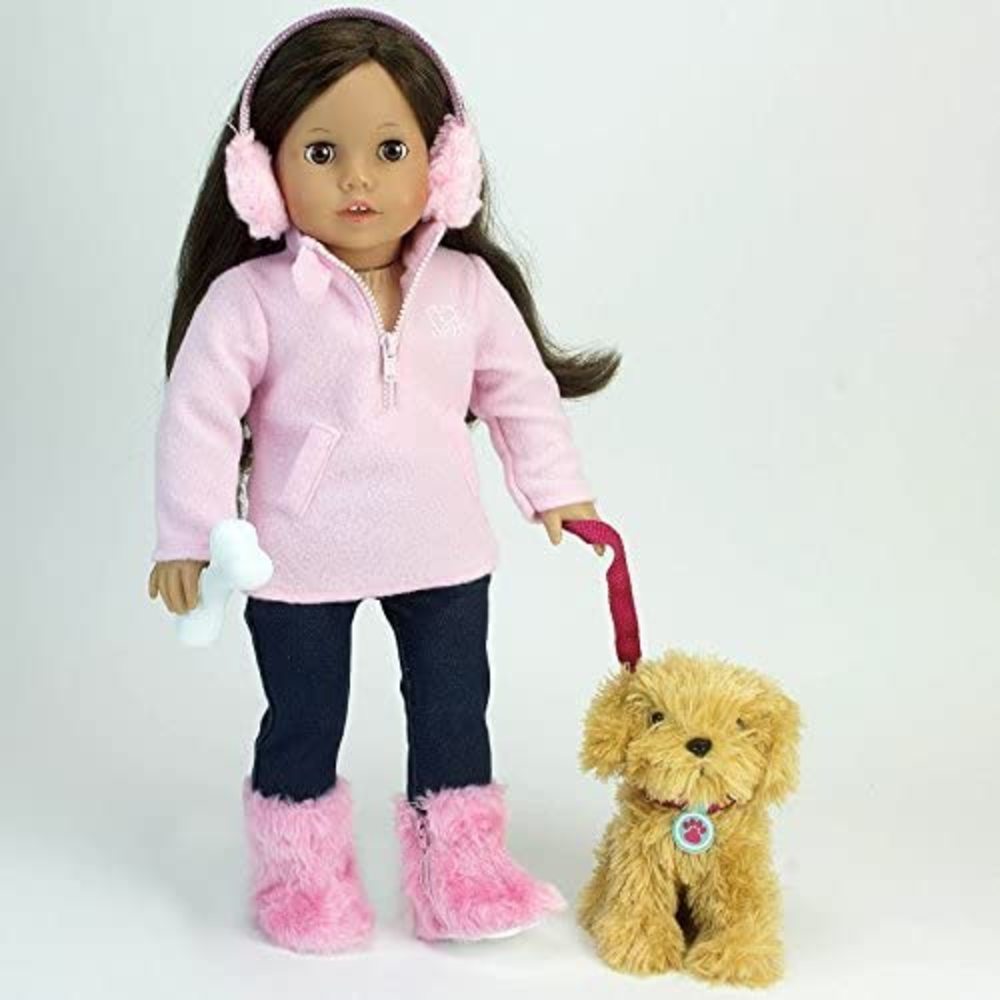 Sophia's - 18" Doll - Puppy Dog & Accessories Set - Pink