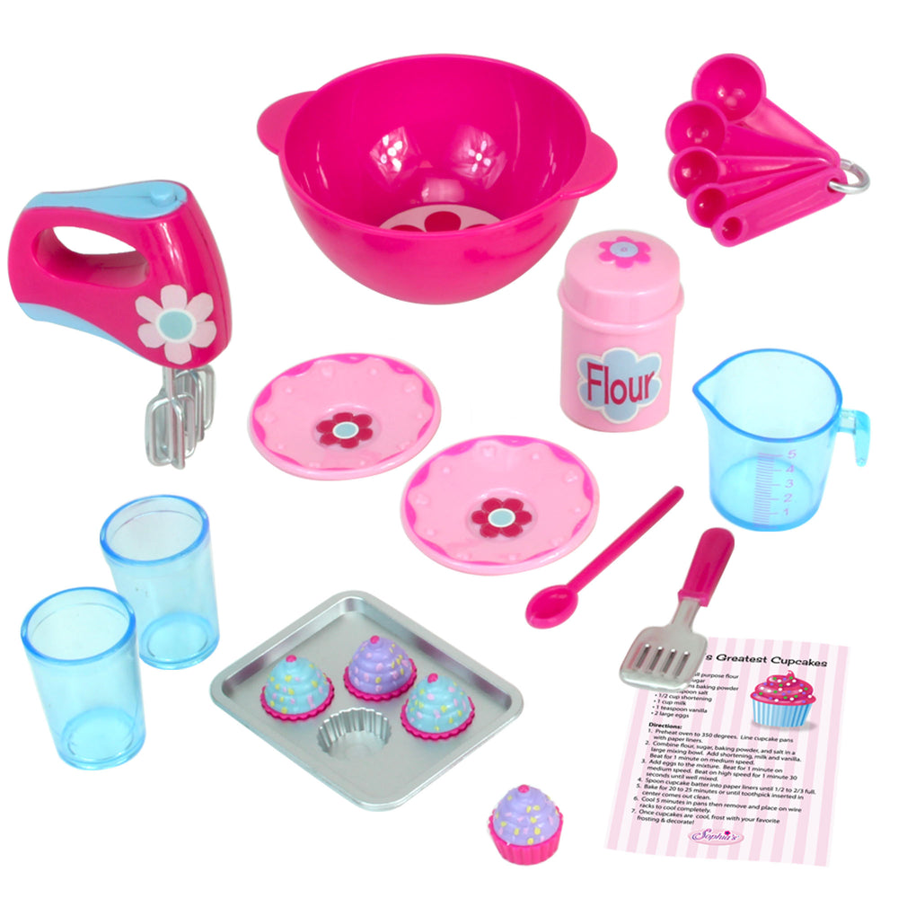 Sophia's - 18" Doll - Baking Accessories & Apron Set - Pink