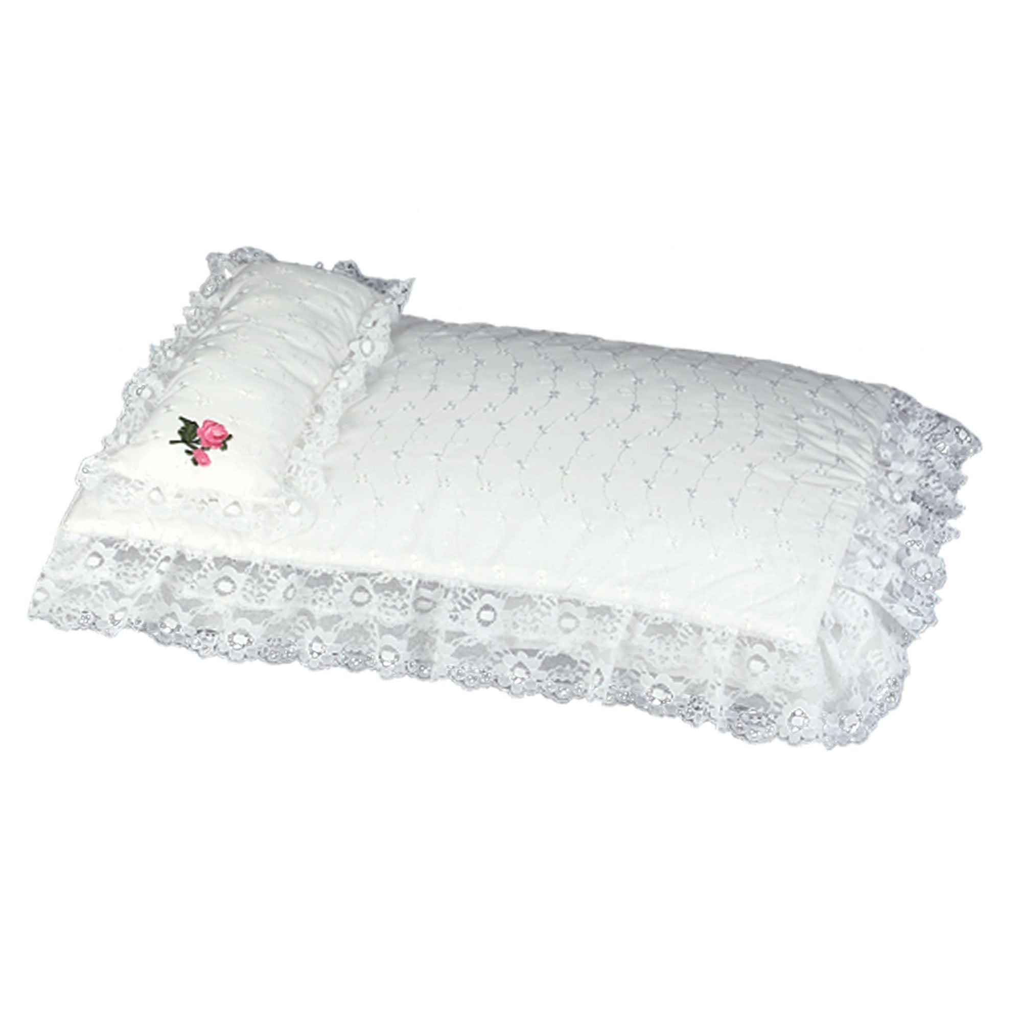 Sophia's - 18" Doll - Eyelet Bedding set - White