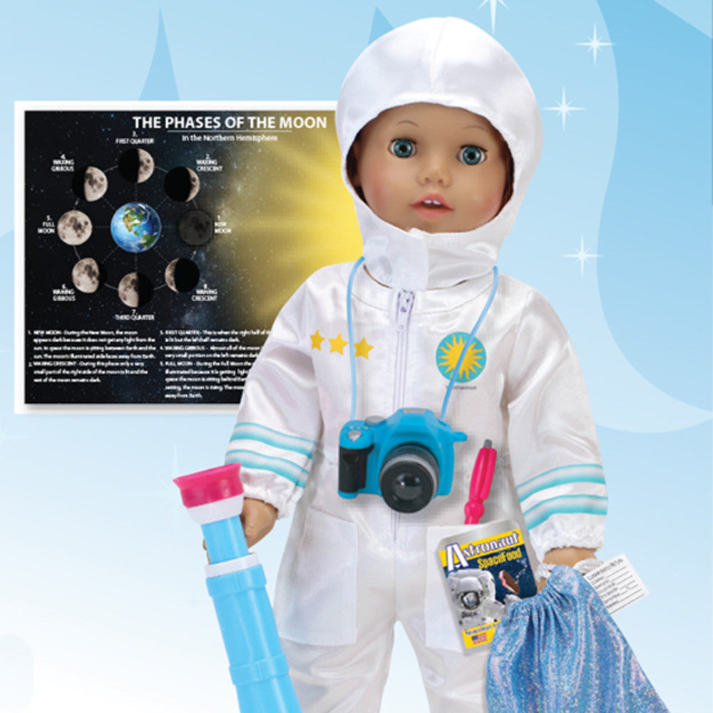 Sophia's - 18" Doll - 8 pcs Smithsonian Astronaut Set - White