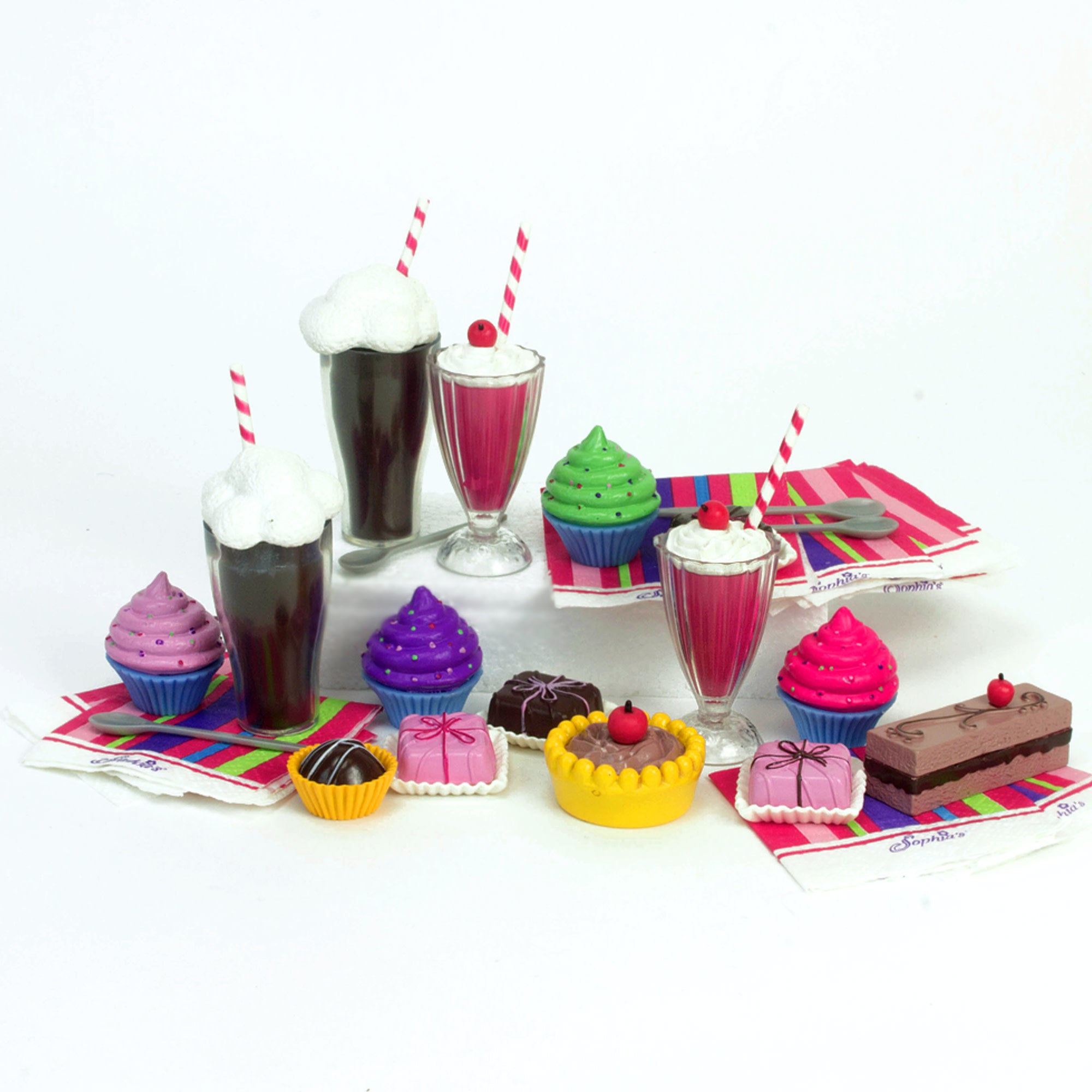 Sophia’s Sweets & Soda Fountain Accessories Set for 18" Dolls