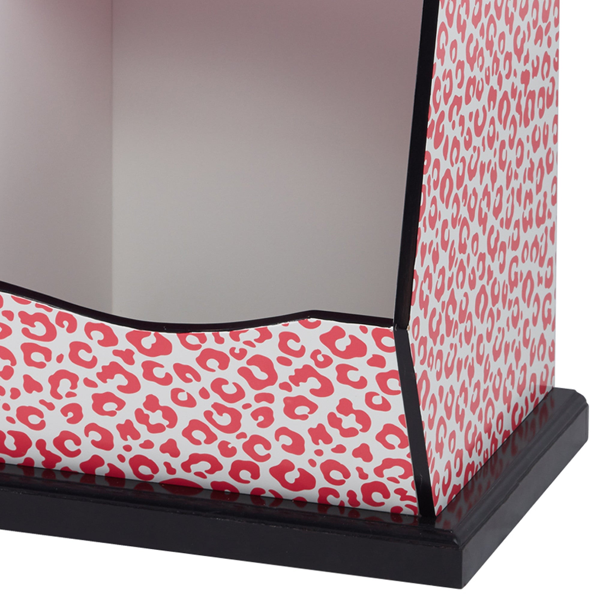 Fantasy Fields Fashion Leopard Prints Miranda Toy Cubby Storage, Pink/Black