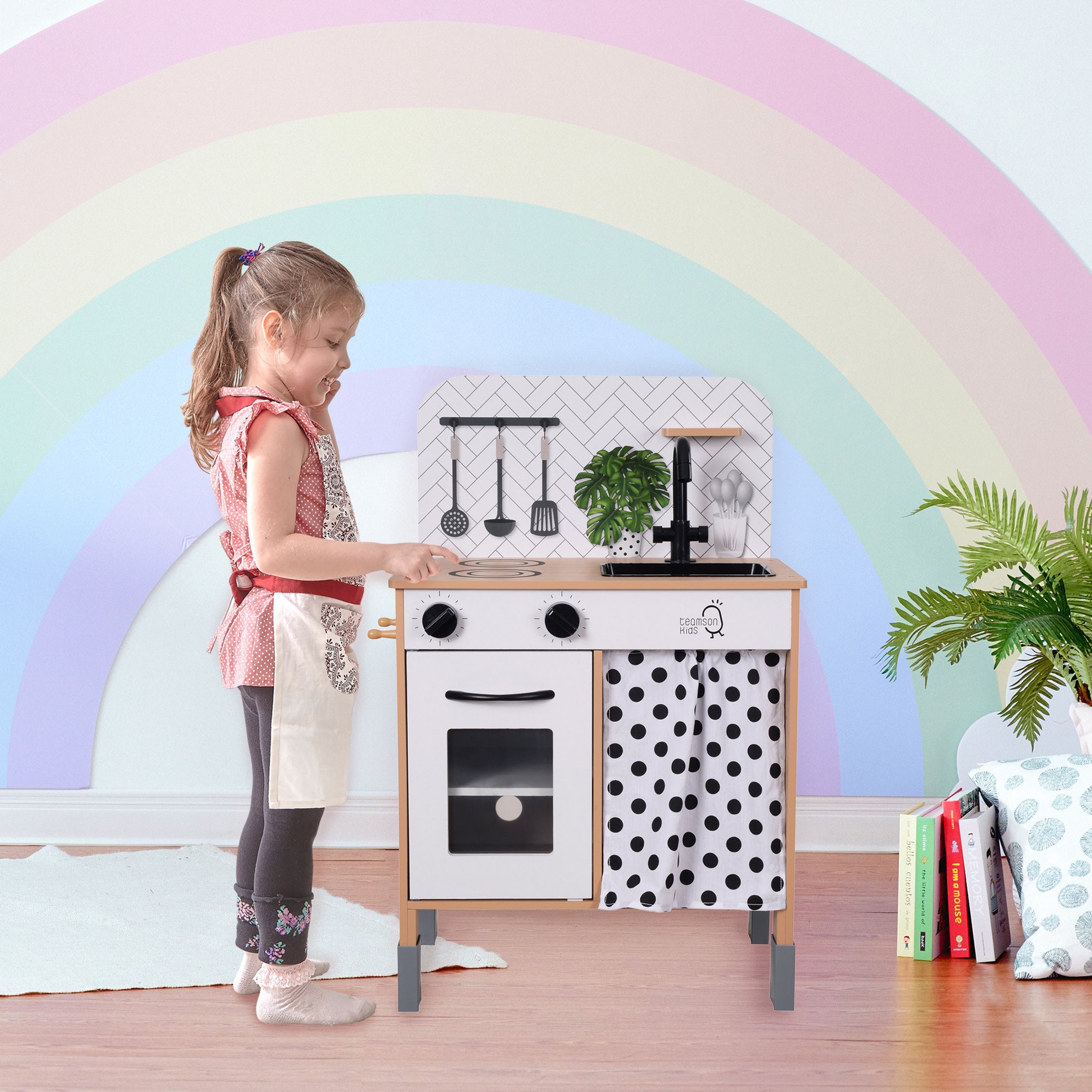 Teamson Kids - Little Chef Philly Modern Play Kitchen - White/wood