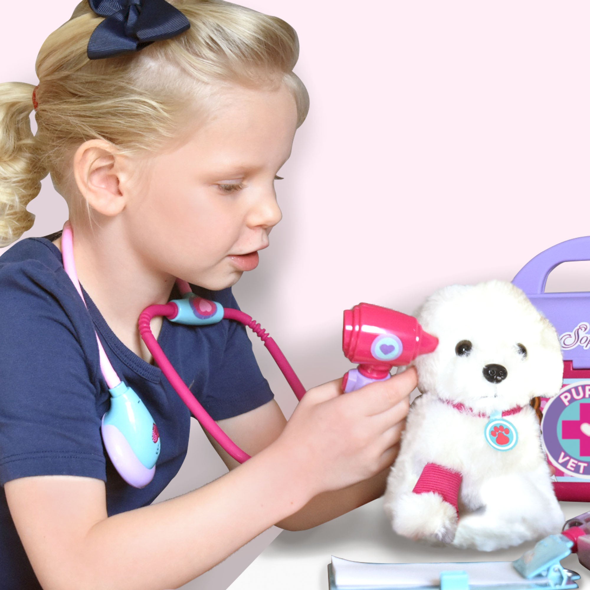 Sophia's - 18" Doll - Puppy Pet Vet Set - Pink