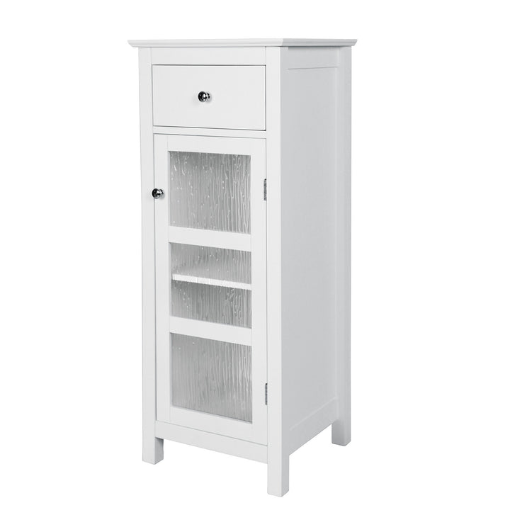 Teamson Home Connor Floor Cabinet with Storage Drawer, White