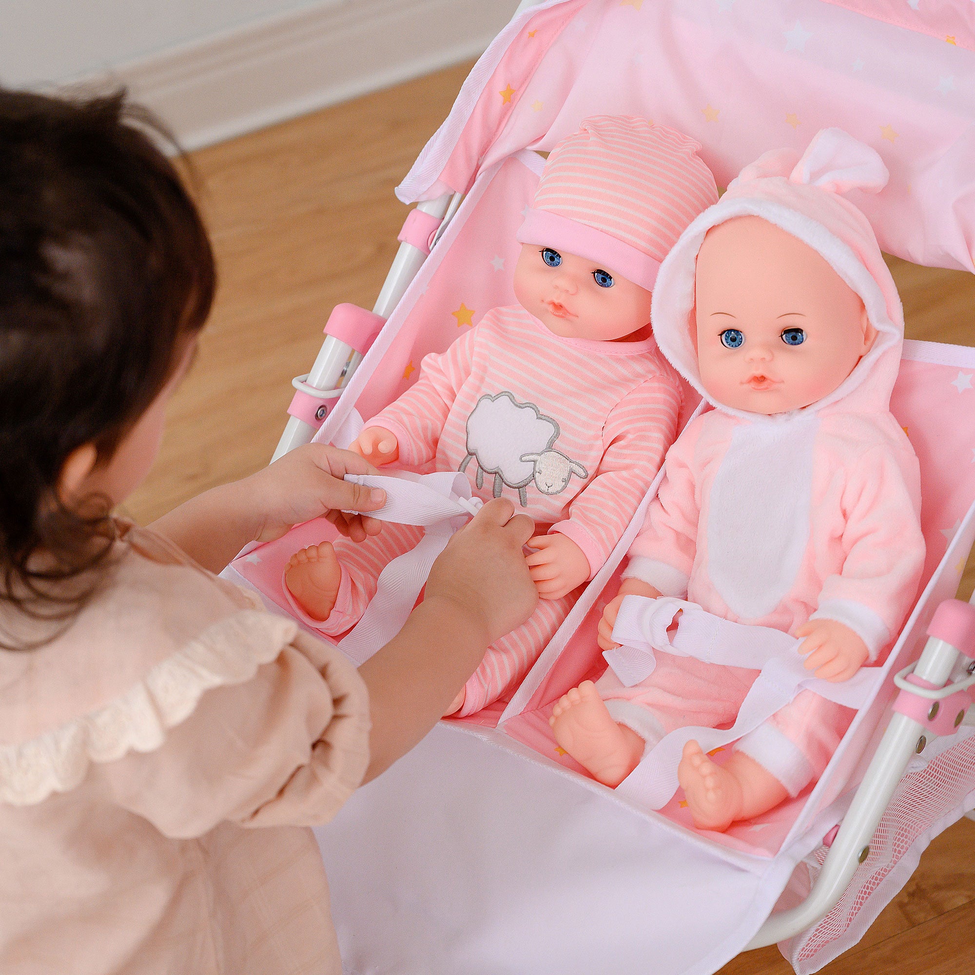 Child Doll Stroller | Pink Toy Stroller | Pink Doll Stroller