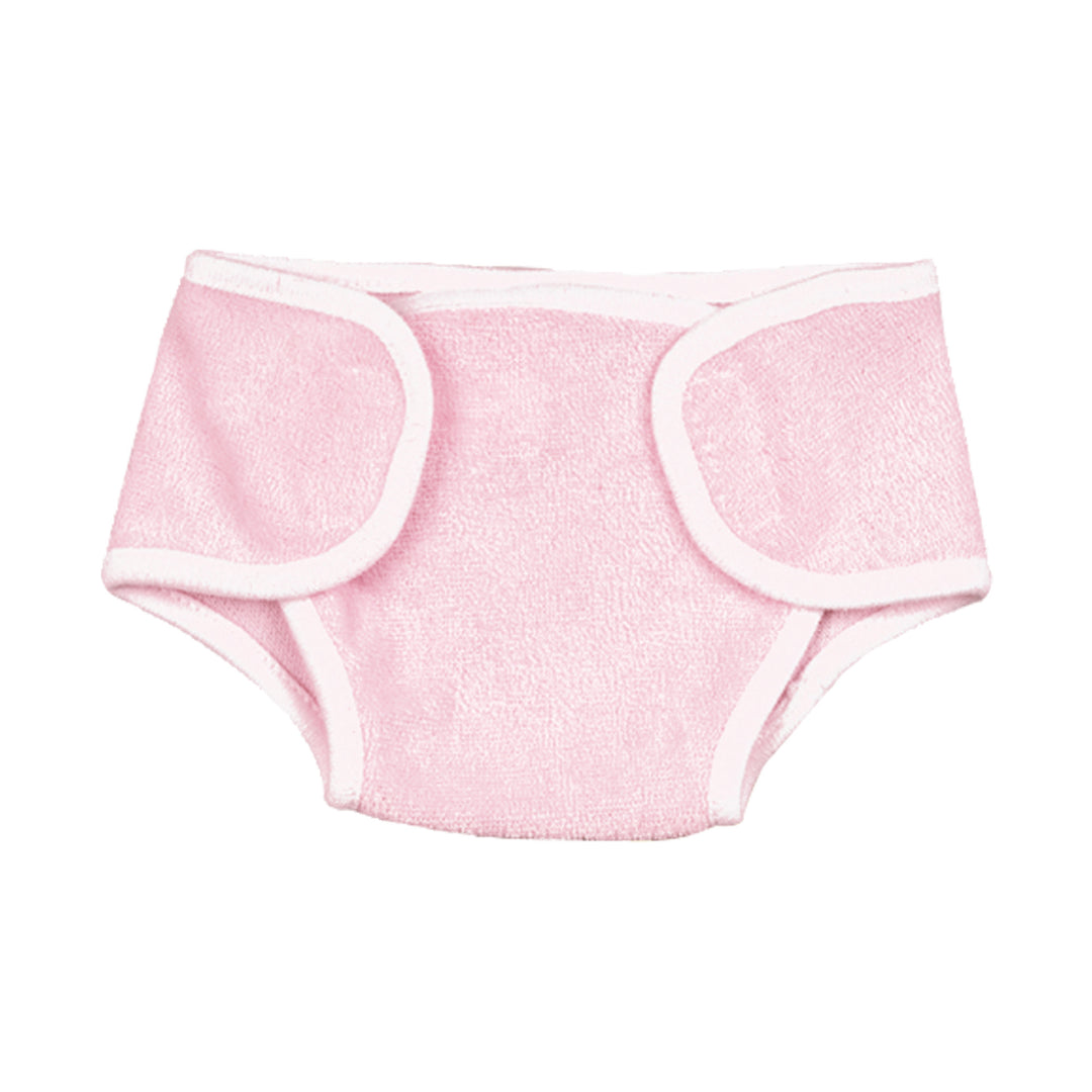 Sophia’s Basic Everyday Essentials Solid-Colored Terrycloth Diaper for 15” Baby Dolls, Light Pink