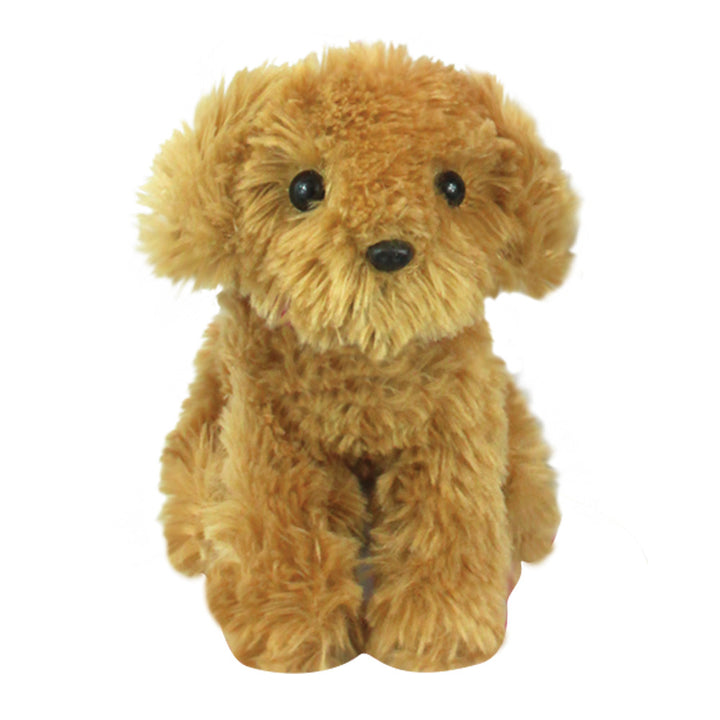 A small brown Sophia’s Plush Puppy for 18" Dolls.