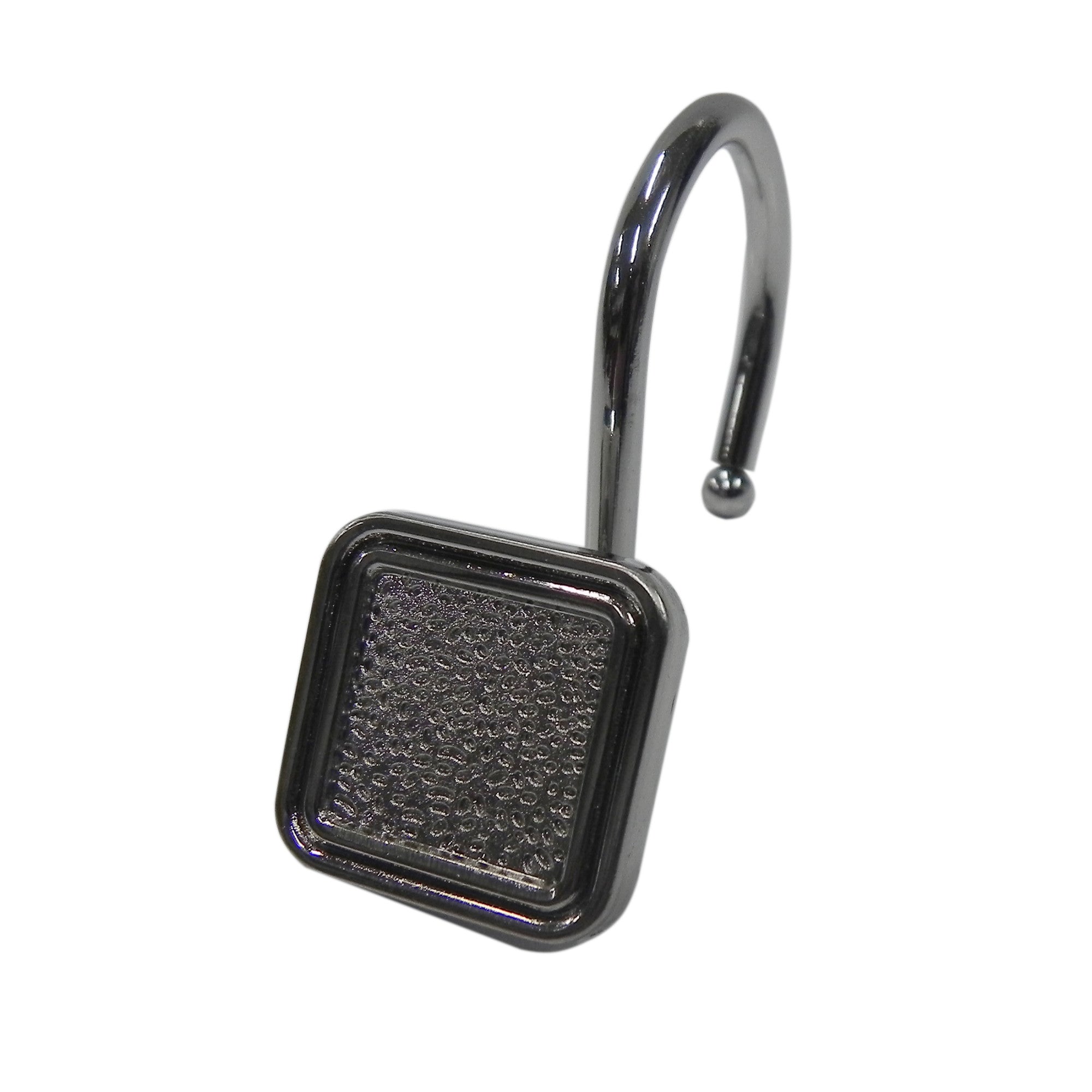 Teamson Home Stratford Shin Shower Hooks, Set of 12, Chrome