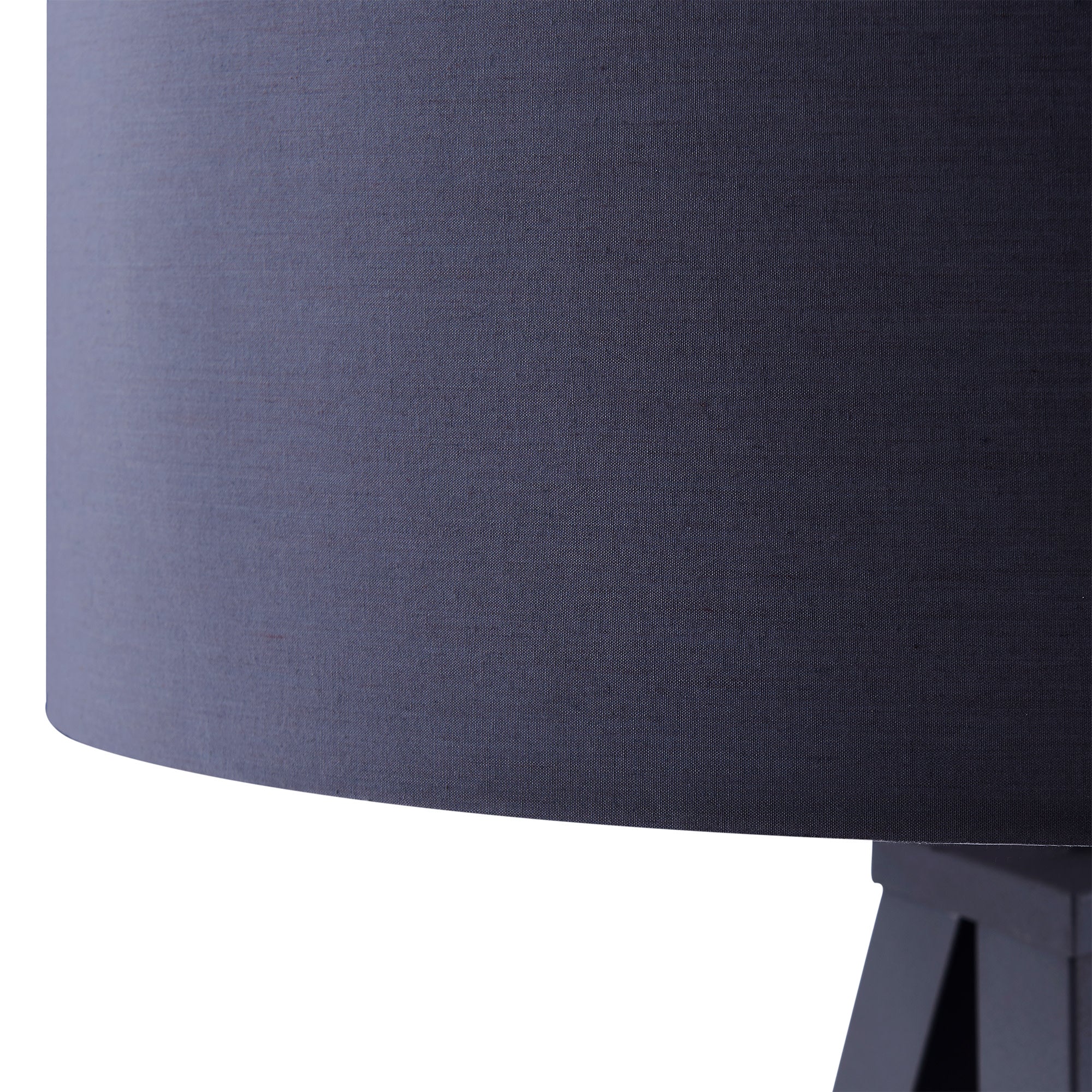 Teamson Home Romanza 62" Postmodern Tripod Floor Lamp with Drum Shade, Gray