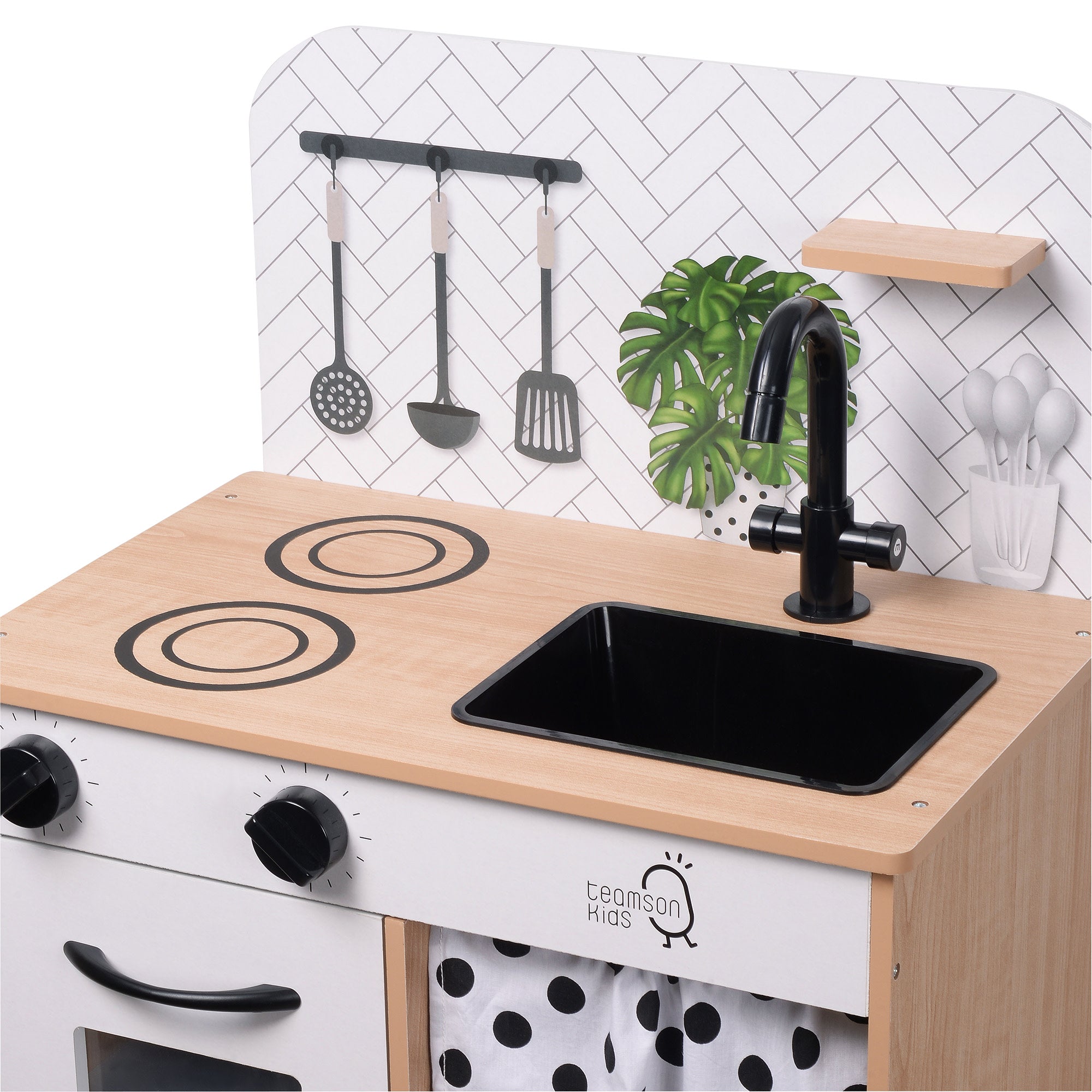 Teamson Kids - Little Chef Philly Modern Play Kitchen - White/wood