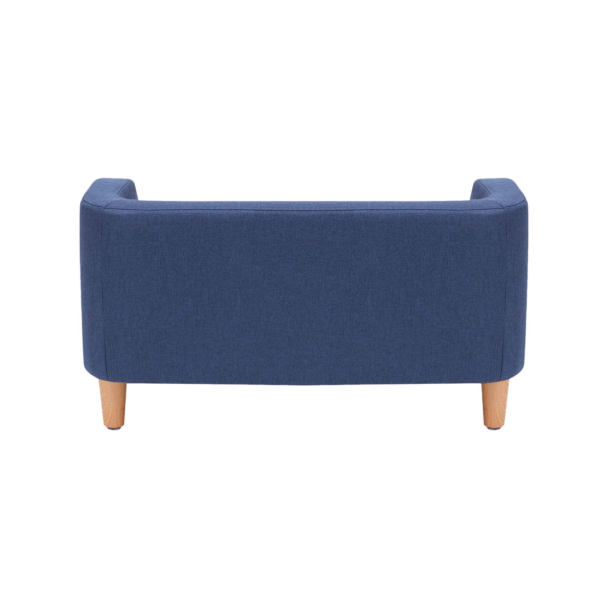 Teamson Pets Bennett Linen Sofa Dog Bed for Cats & Small or Medium Dogs, Navy