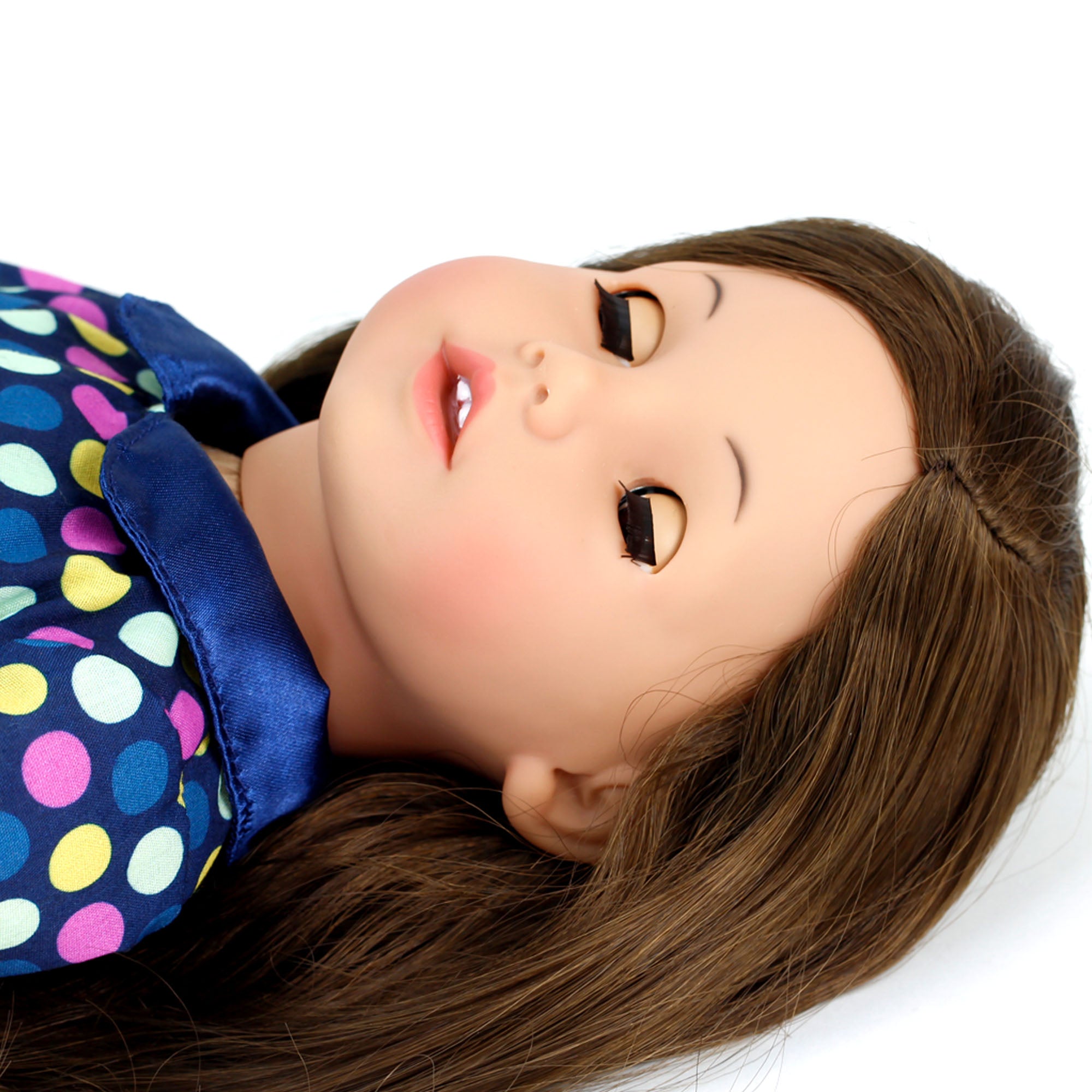 Sophia's Posable 18'' Soft Bodied Vinyl Doll "Catherine" with Brunette Hair and Brown Eyes, Light Skin Tone