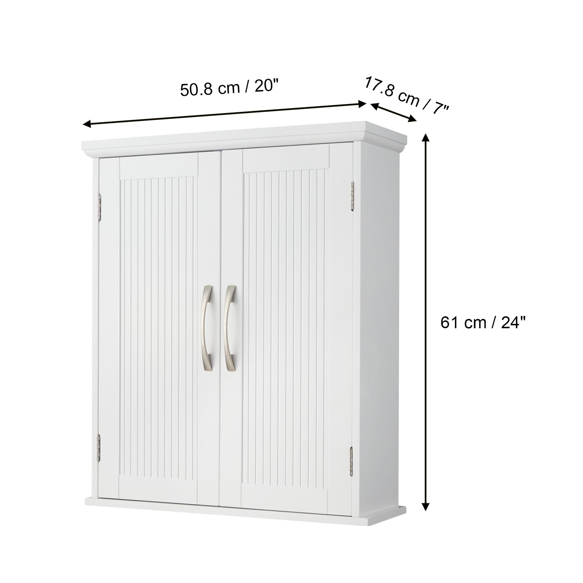Teamson Home Newport Contemporary Wooden Removable Cabinet, White