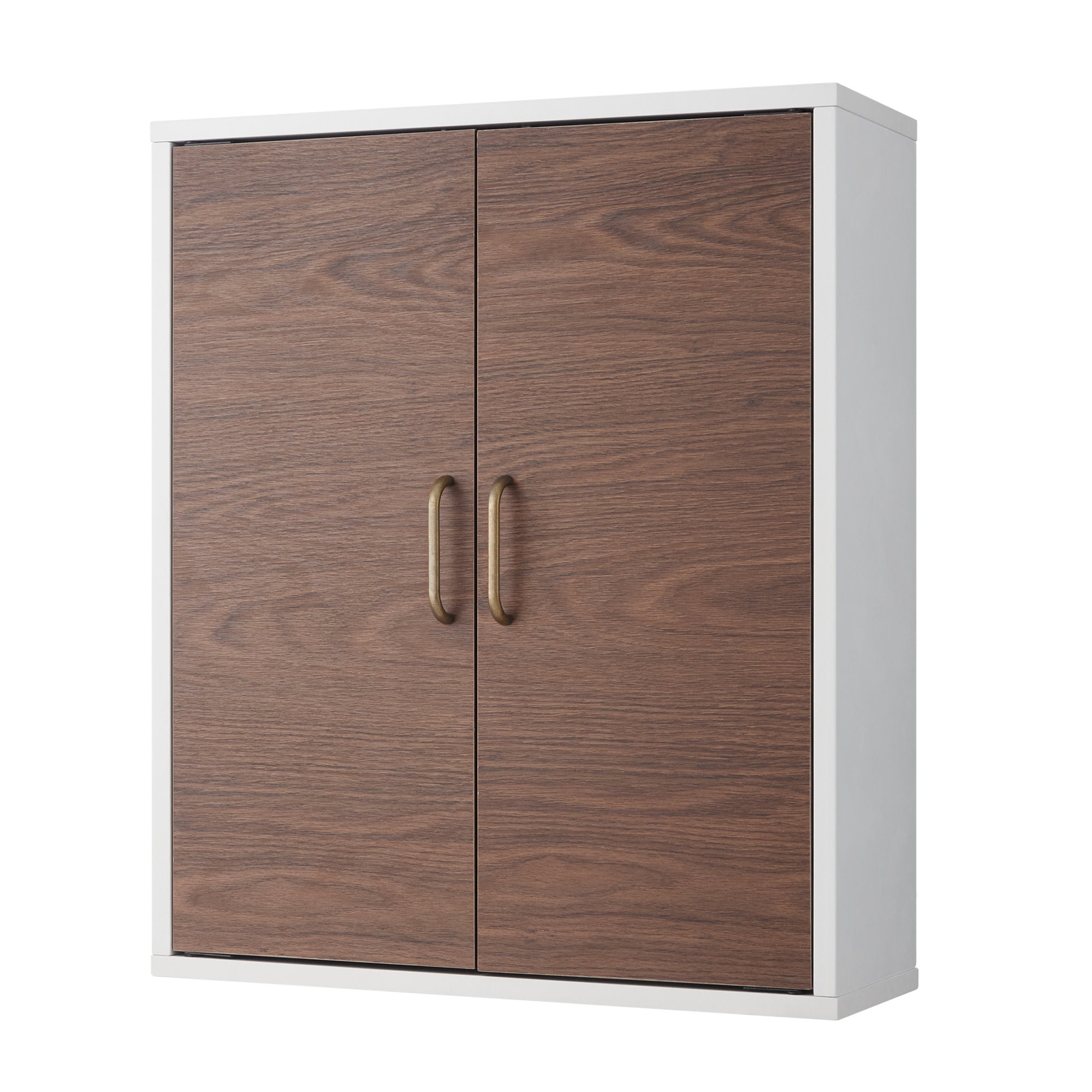 Teamson Home Tyler Modern Wooden Removable Cabinet, Walnut/White