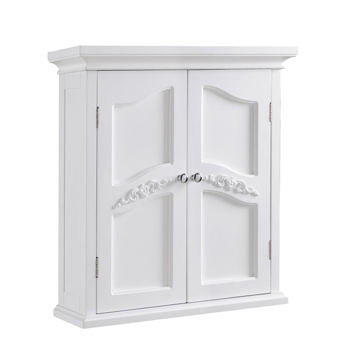 Teaamson Home White Versailles Removable Wall Cabinet