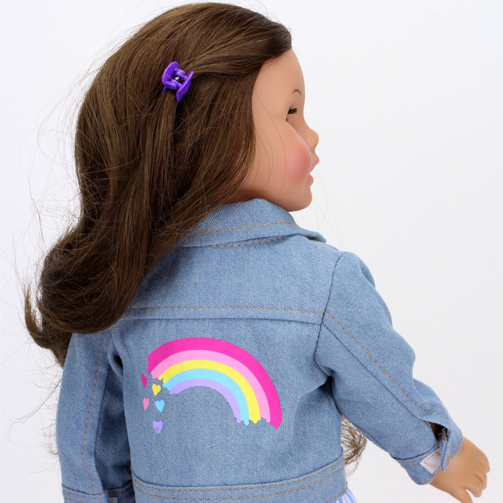 Sophia's - 18" Doll - Rainbow Jean Jacket - Indigo Blue