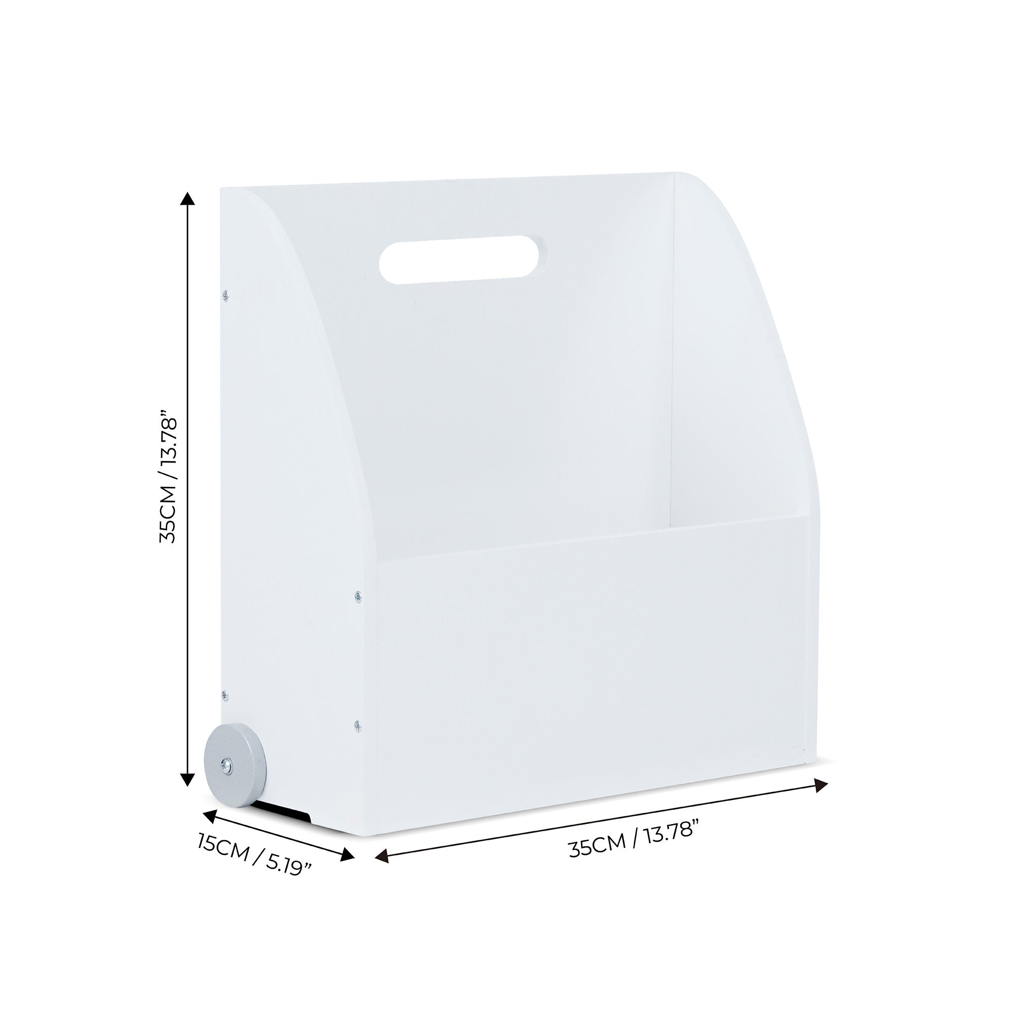 Fantasy Fields Kids Portable Bookcase Set of 3 with Magnetic Dry Erase Whiteboard, White